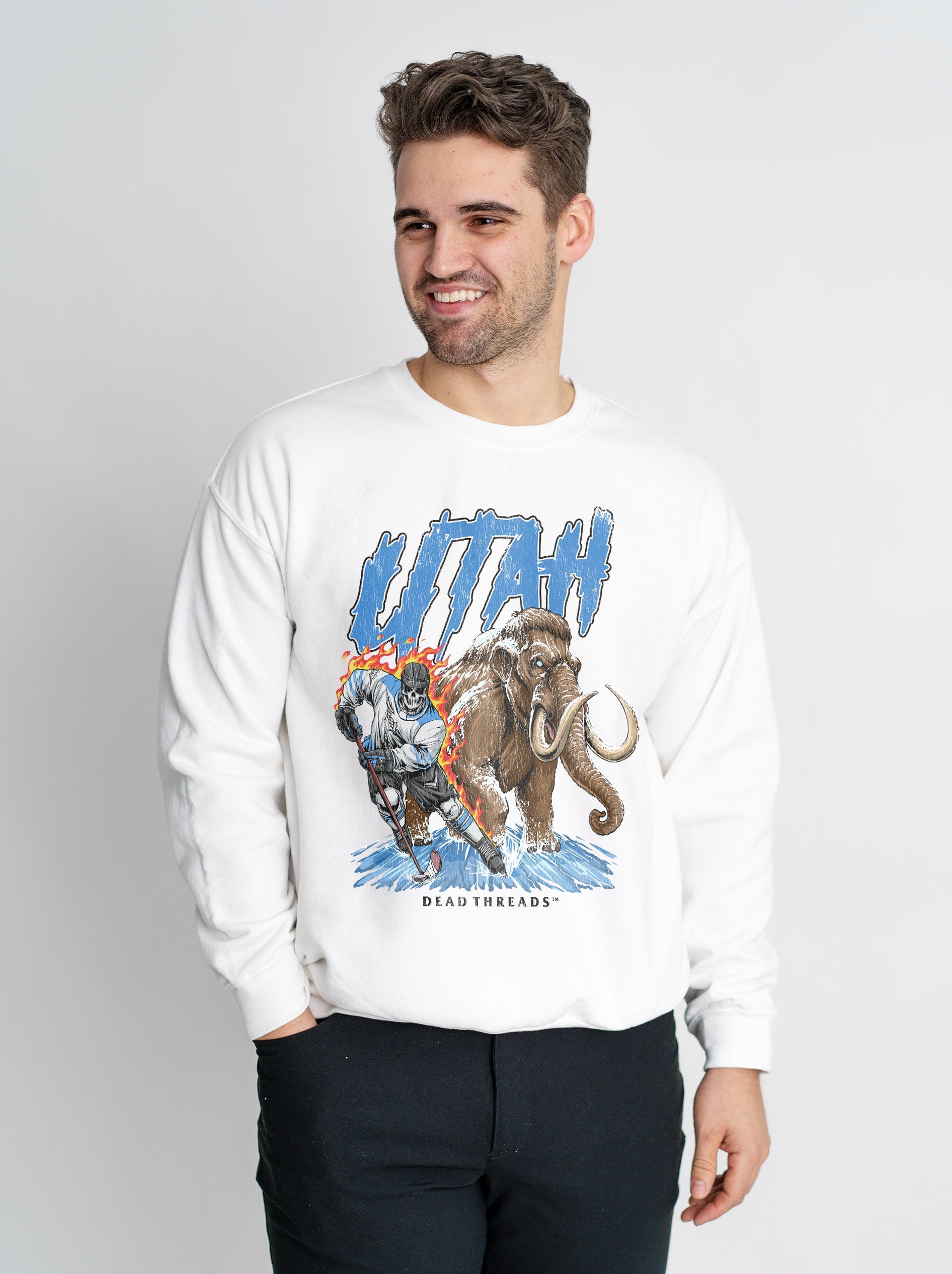 UTAH HOCKEY CREWNECK SWEATSHIRT – Sweatshirt – Dead Threads Apparel