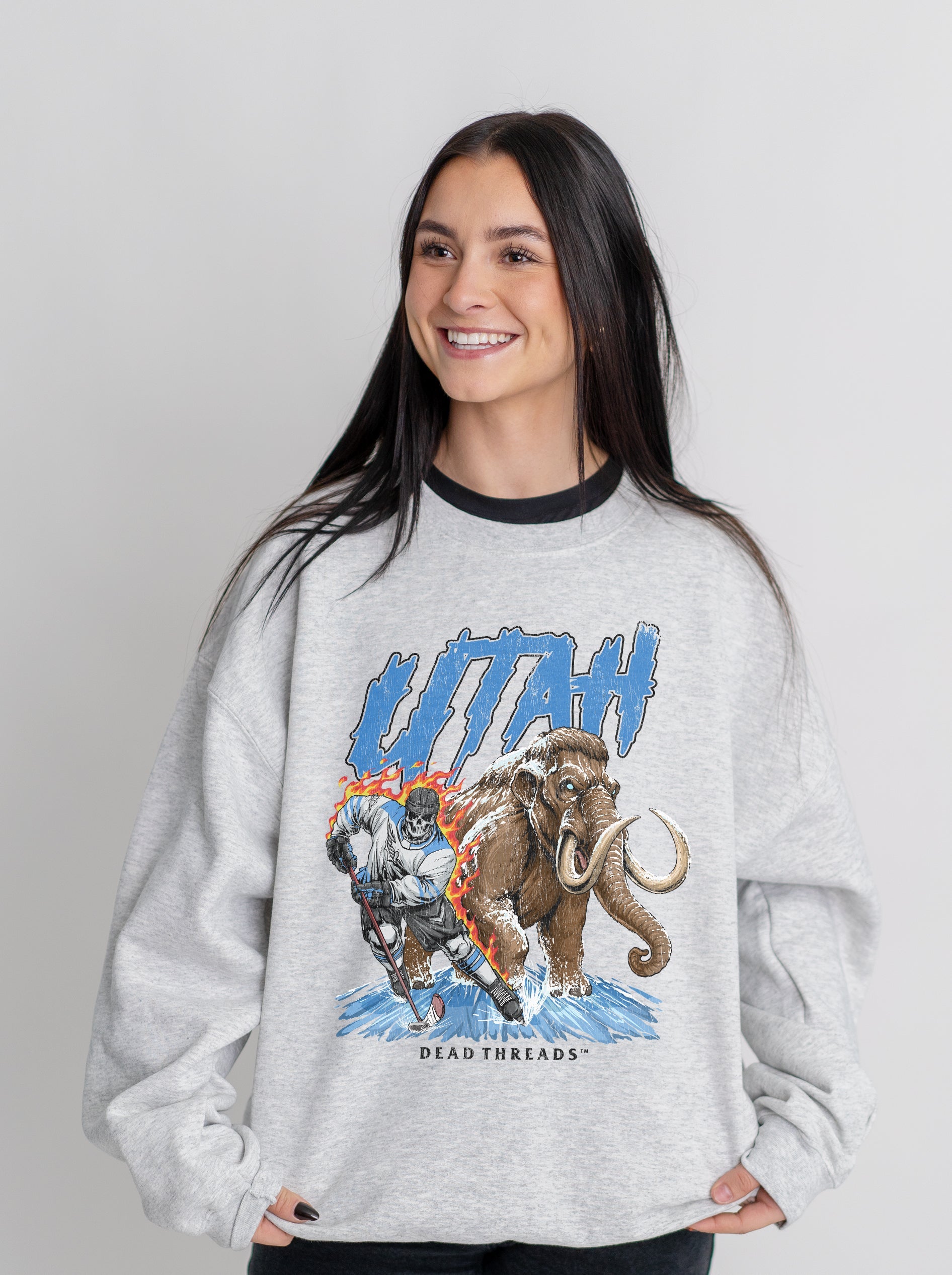UTAH HOCKEY CREWNECK SWEATSHIRT – Sweatshirt – Dead Threads Apparel