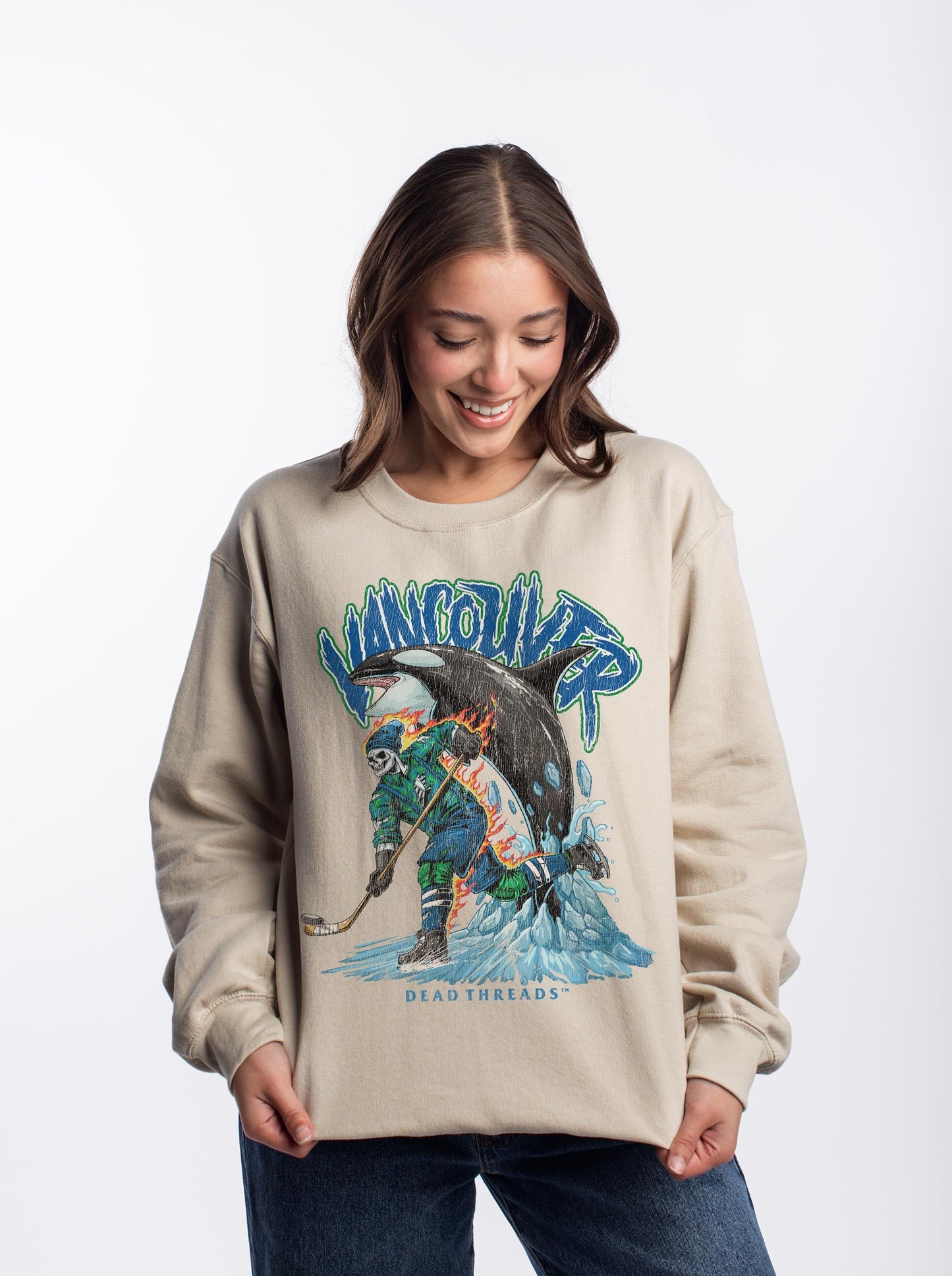 VANCOUVER HOCKEY CREWNECK SWEATSHIRT – Sweatshirt – Dead Threads Apparel