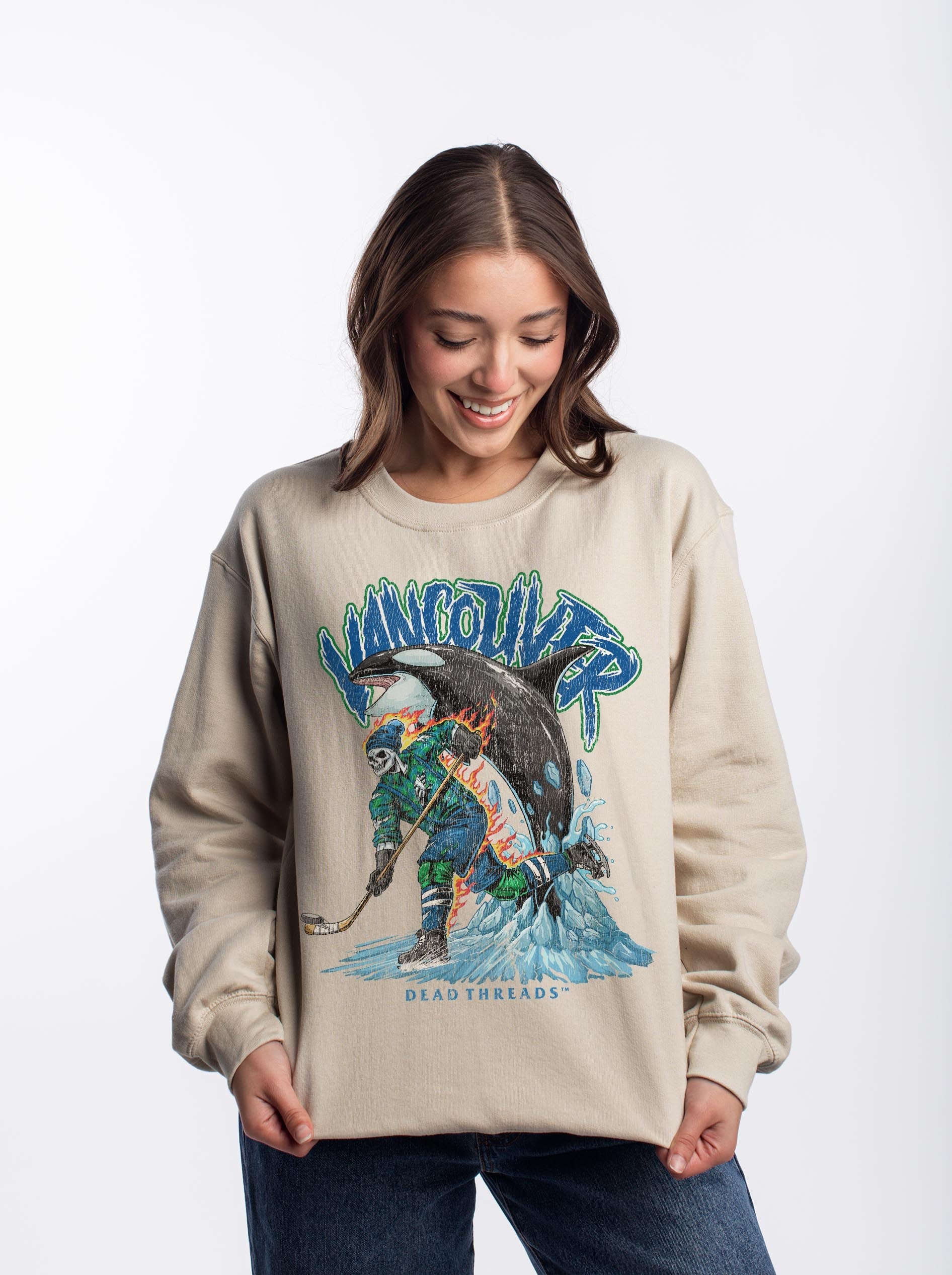VANCOUVER HOCKEY CREWNECK SWEATSHIRT – Sweatshirt – Dead Threads Apparel