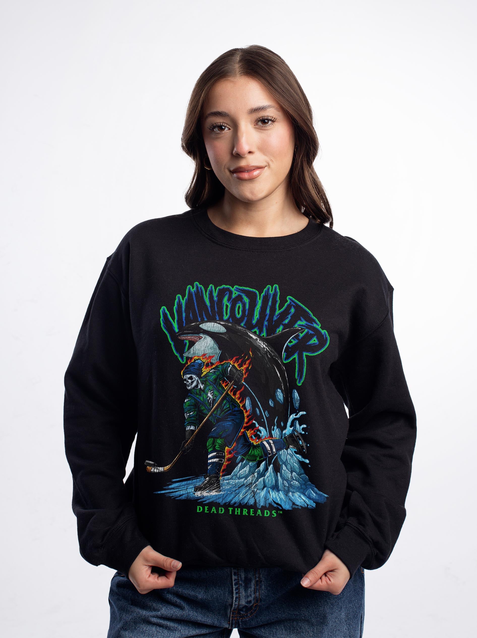 VANCOUVER HOCKEY CREWNECK SWEATSHIRT – Sweatshirt – Dead Threads Apparel