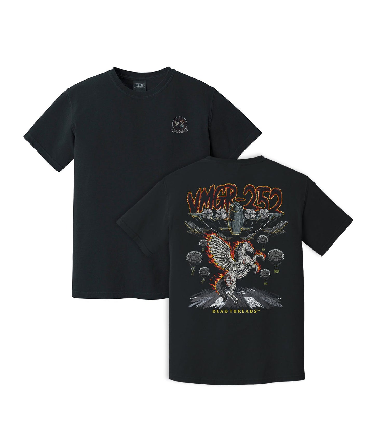 VMGR - 252 EMBLEM - “3 SKULL” PREMIUM T - SHIRT – T-Shirt – Dead Threads Apparel