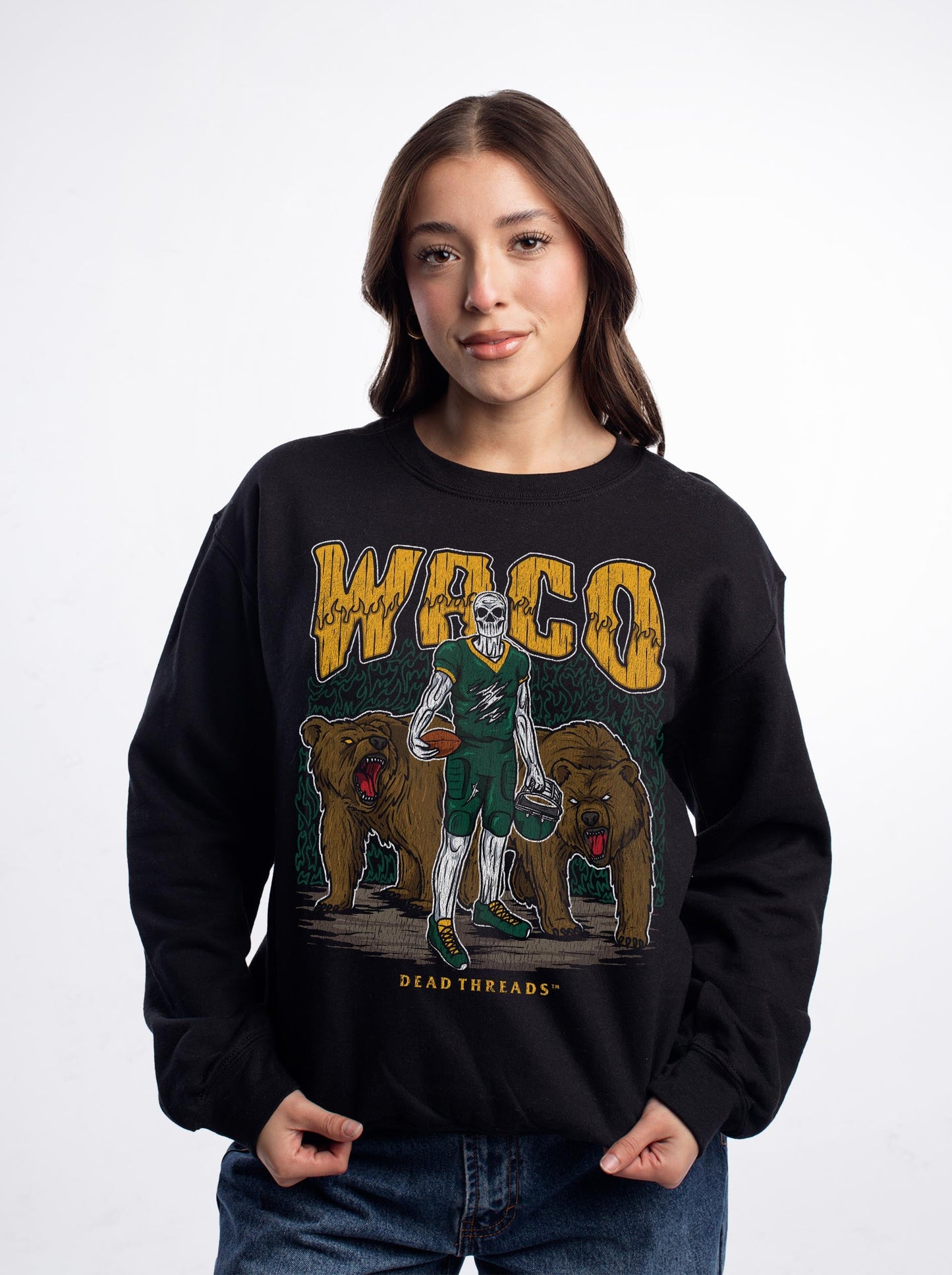 WACO FOOTBALL CREWNECK SWEATSHIRT – Sweatshirt – Dead Threads Apparel