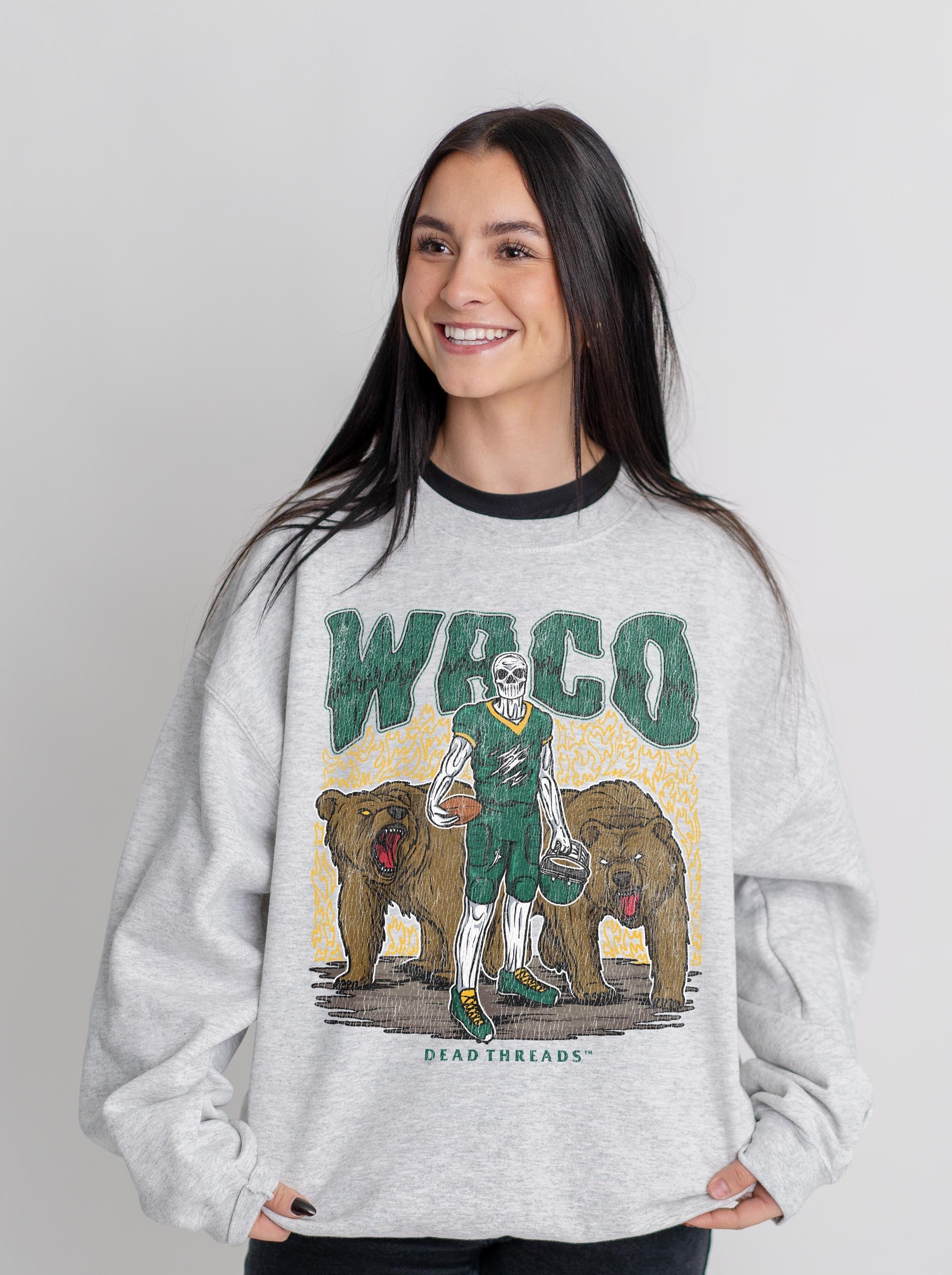 WACO FOOTBALL CREWNECK SWEATSHIRT – Sweatshirt – Dead Threads Apparel