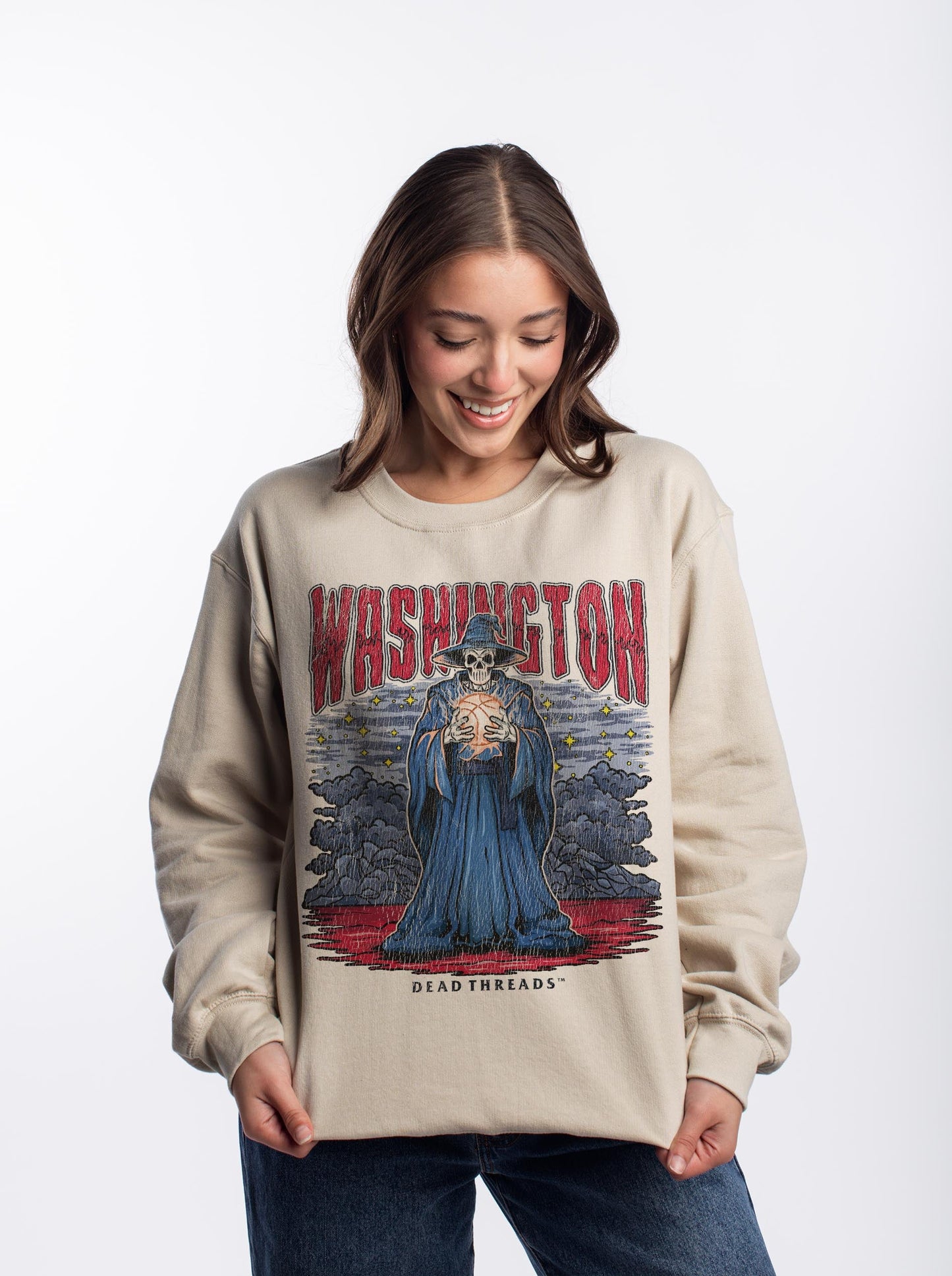 WASHINGTON BASKETBALL CREWNECK SWEATSHIRT – Sweatshirt – Dead Threads Apparel