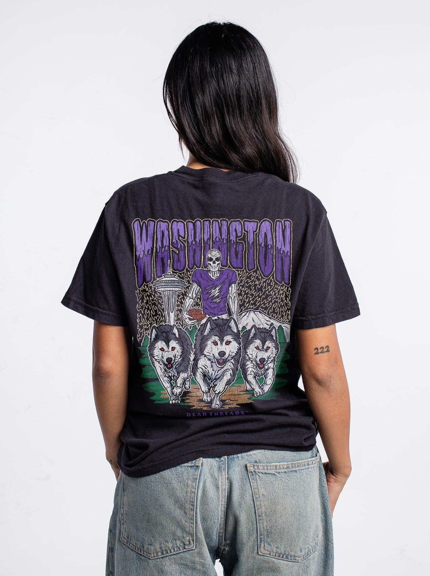 WASHINGTON FOOTBALL - “3 SKULL” PREMIUM T - SHIRT – T-Shirt – Dead Threads Apparel