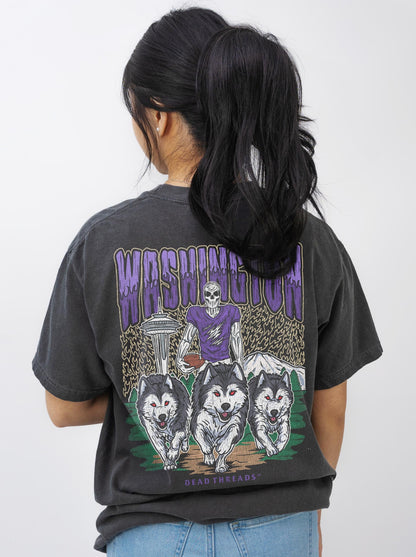 WASHINGTON FOOTBALL - “3 SKULL” PREMIUM T - SHIRT – T-Shirt – Dead Threads Apparel