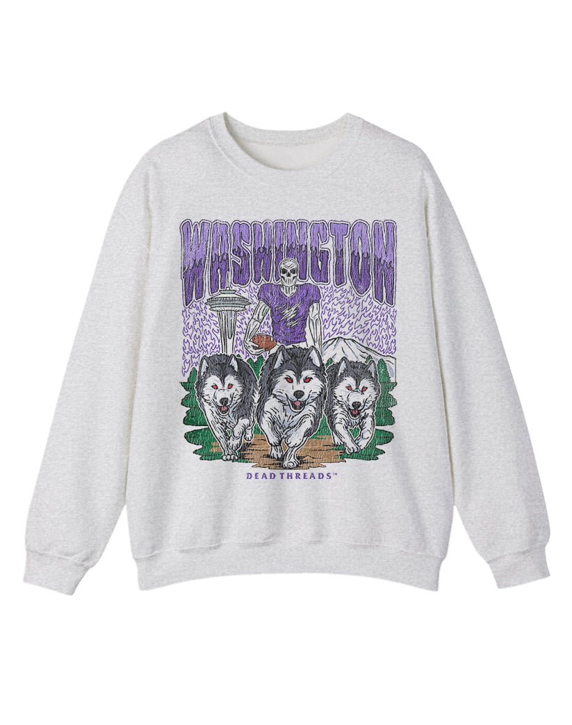 WASHINGTON FOOTBALL CREWNECK SWEATSHIRT – Sweatshirt – Dead Threads Apparel