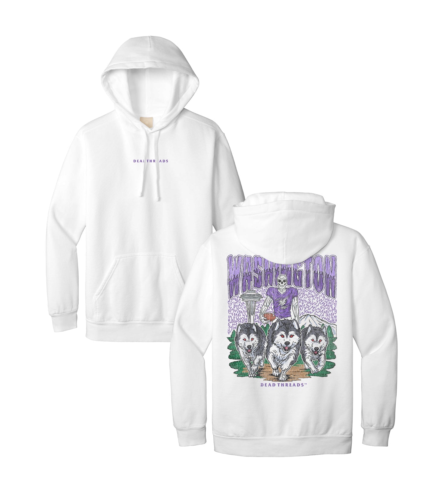 WASHINGTON FOOTBALL - “DT ESSENTIAL" HOODIE – Hoodie – Dead Threads Apparel