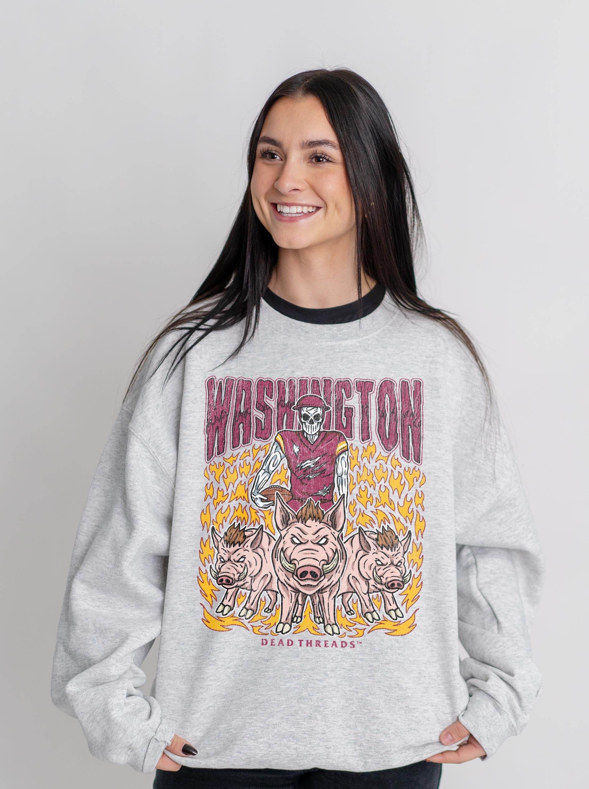 WASHINGTON FOOTBALL v1 CREWNECK SWEATSHIRT – Sweatshirt – Dead Threads Apparel