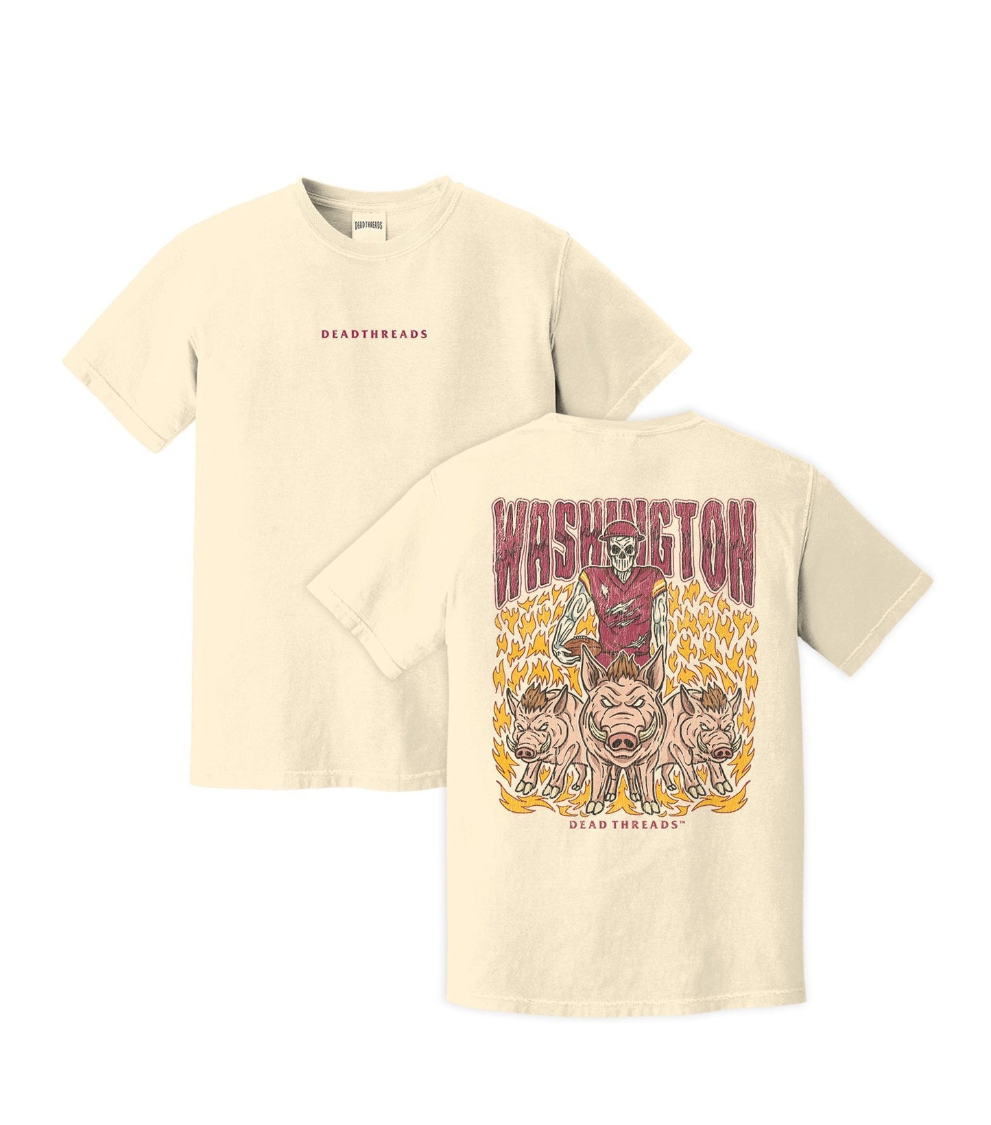 WASHINGTON FOOTBALL v1 - “DT ESSENTIAL" PREMIUM T - SHIRT – T-Shirt – Dead Threads Apparel