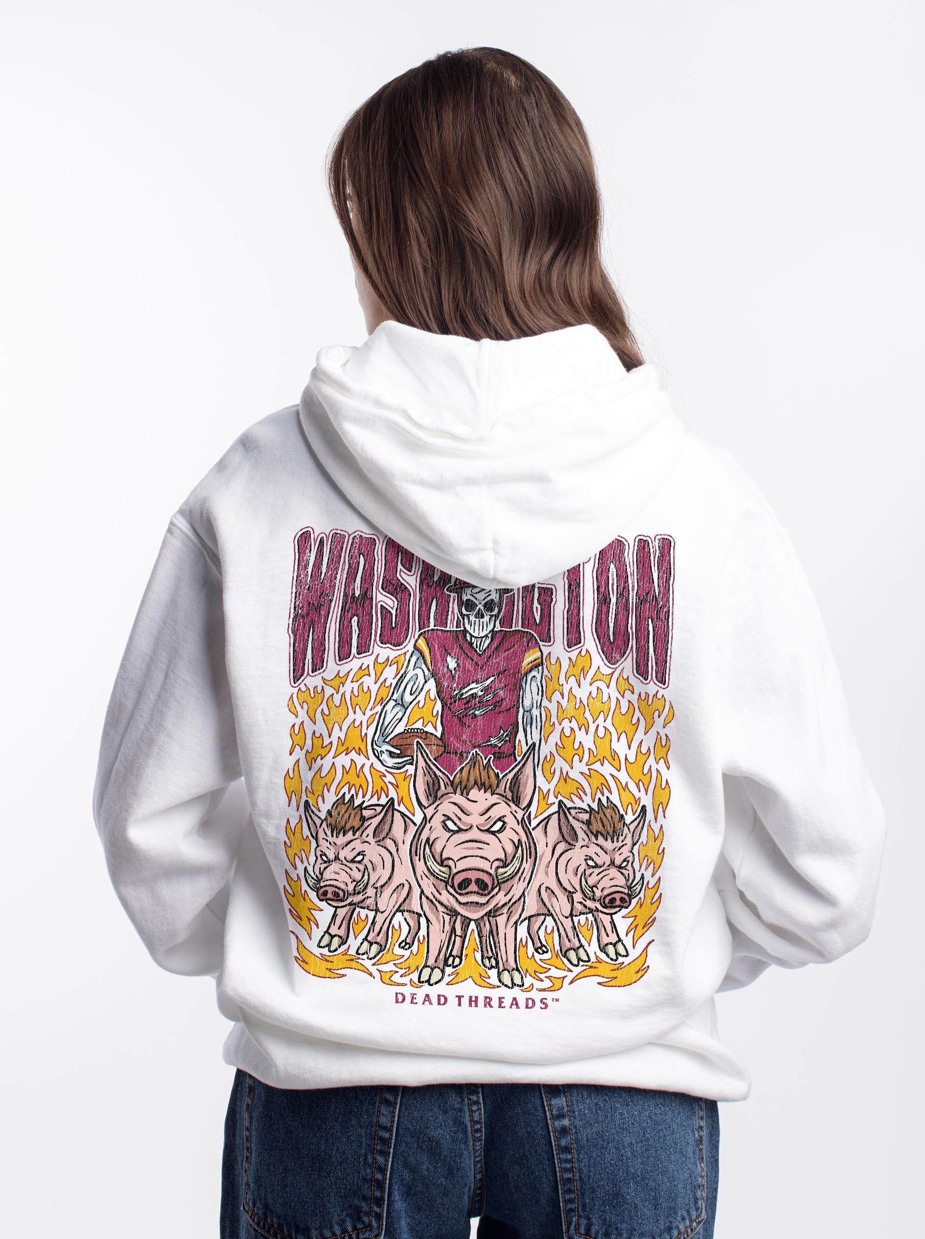 WASHINGTON FOOTBALL v1 - HOODIE – Hoodie – Dead Threads Apparel