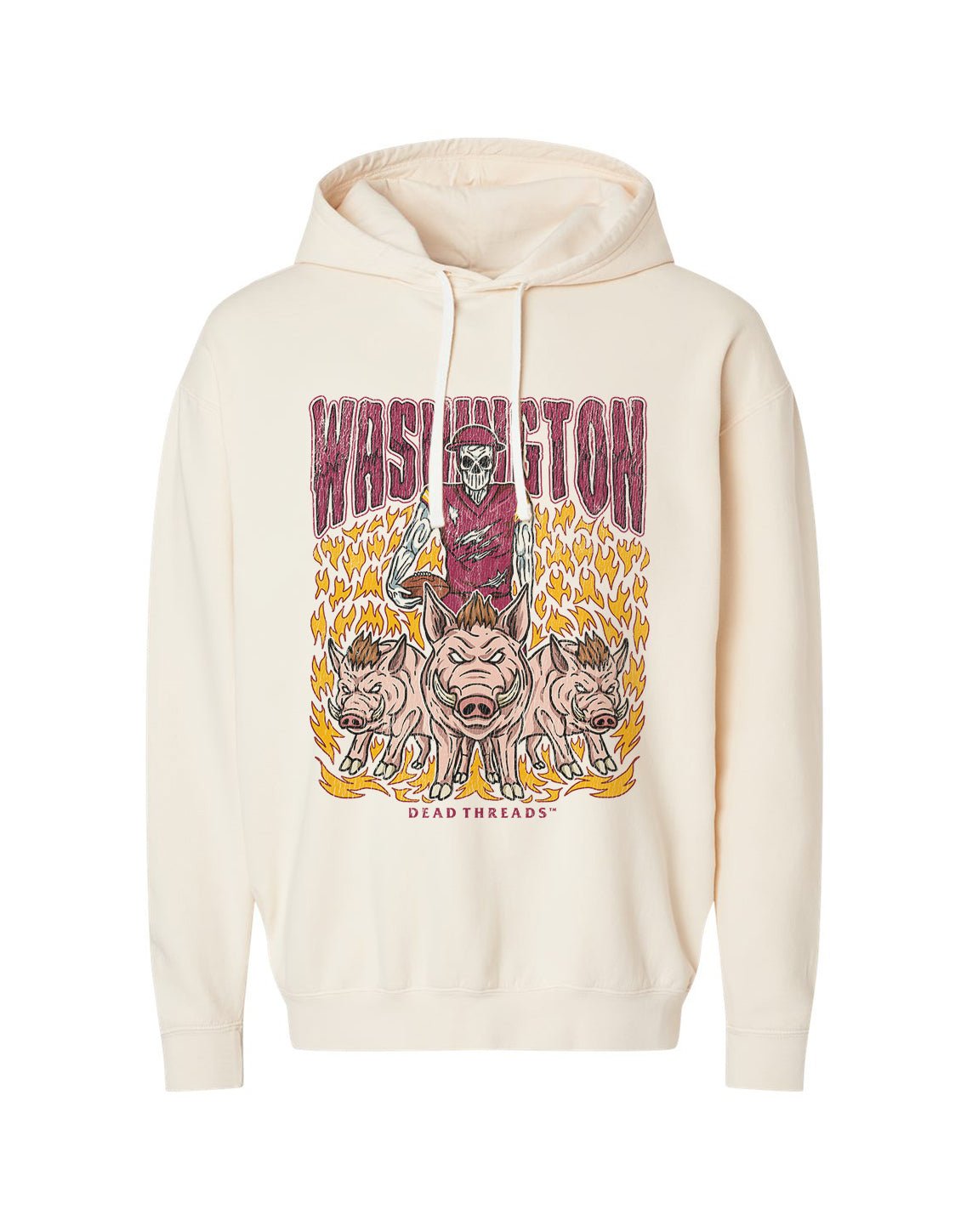 WASHINGTON FOOTBALL v1 - LIGHTWEIGHT HOODIE – Lightweight – Dead Threads Apparel