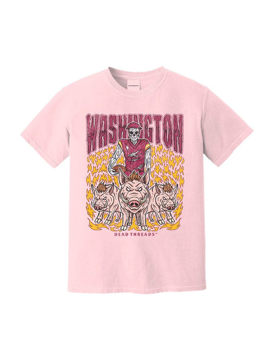 WASHINGTON FOOTBALL v1 - PINK – T-Shirt – Dead Threads Apparel