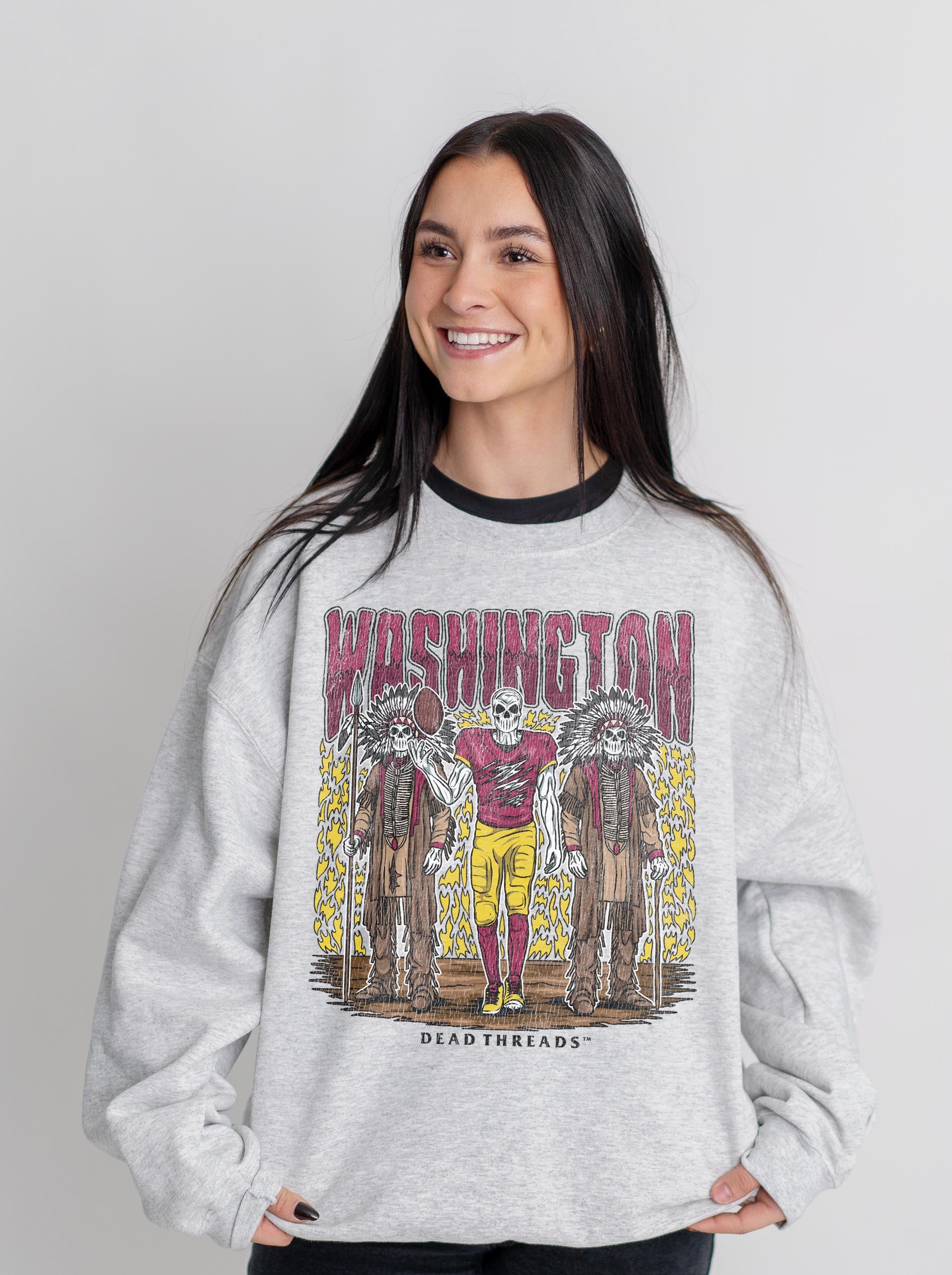 WASHINGTON FOOTBALL v2 CREWNECK SWEATSHIRT – Sweatshirt – Dead Threads Apparel