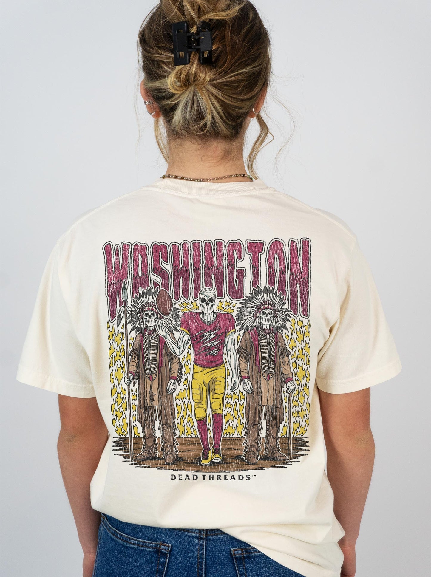 WASHINGTON FOOTBALL v2 - “DT ESSENTIAL" PREMIUM T - SHIRT – T-Shirt – Dead Threads Apparel