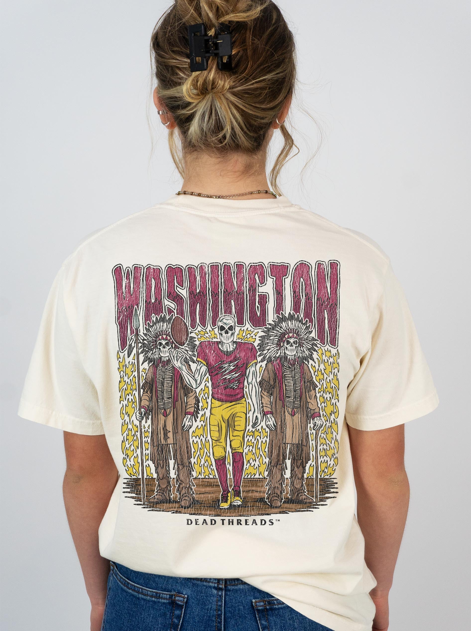 WASHINGTON FOOTBALL v2 - “DT ESSENTIAL" PREMIUM T - SHIRT – T-Shirt – Dead Threads Apparel