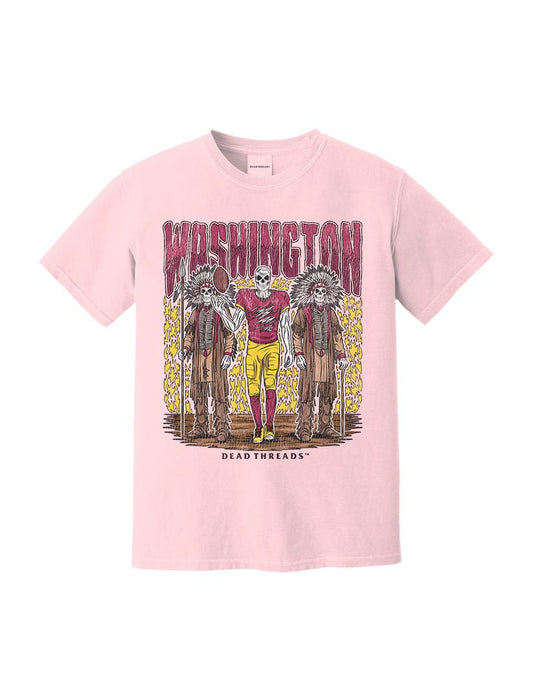 WASHINGTON FOOTBALL v2 - PINK – T-Shirt – Dead Threads Apparel