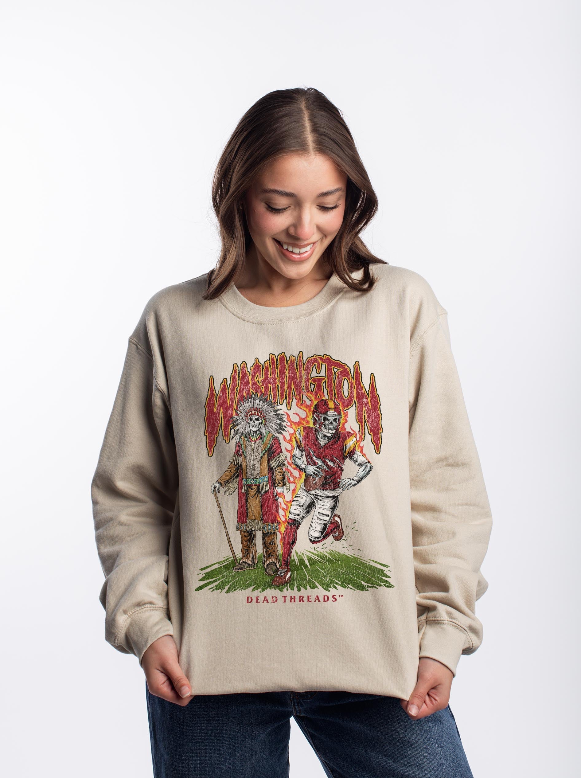 WASHINGTON FOOTBALL v3 CREWNECK SWEATSHIRT – Sweatshirt – Dead Threads Apparel