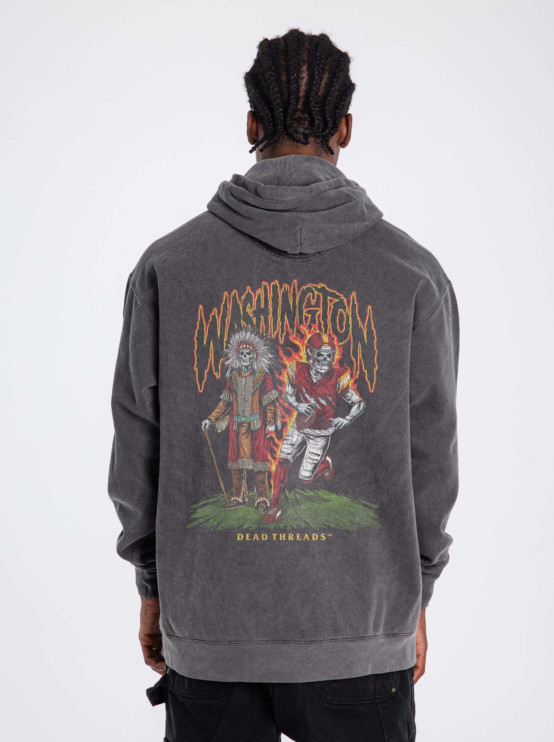 WASHINGTON FOOTBALL v3 - “DT ESSENTIAL" HOODIE – Hoodie – Dead Threads Apparel