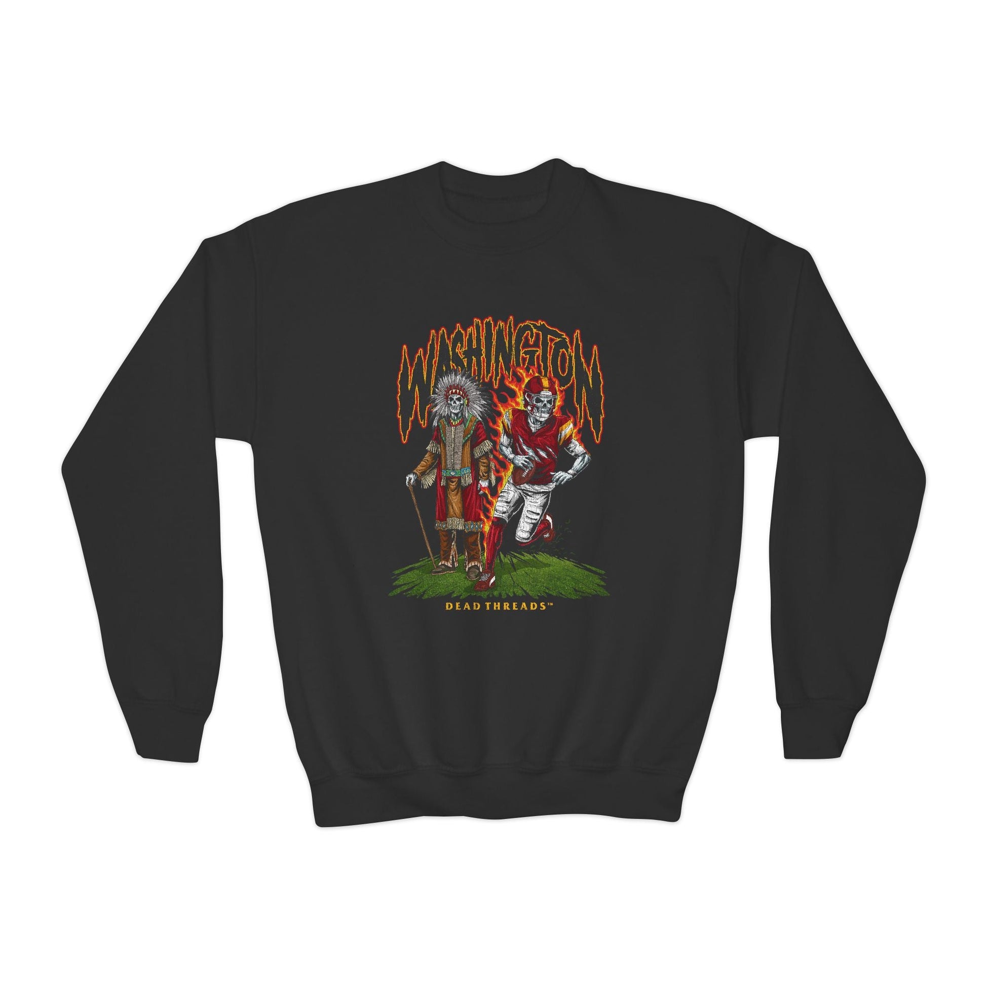 WASHINGTON FOOTBALL v3 KIDS CREWNECK SWEATSHIRT – Kids clothes – Dead Threads Apparel