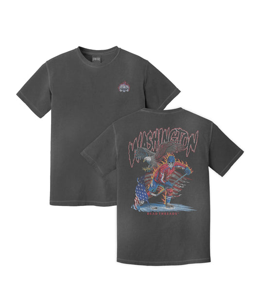 WASHINGTON HOCKEY - “3 SKULL” PREMIUM T - SHIRT – T-Shirt – Dead Threads Apparel