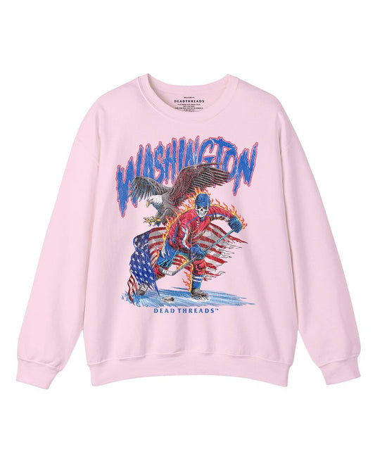 WASHINGTON HOCKEY CREWNECK SWEATSHIRT - PINK – Sweatshirt – Dead Threads Apparel