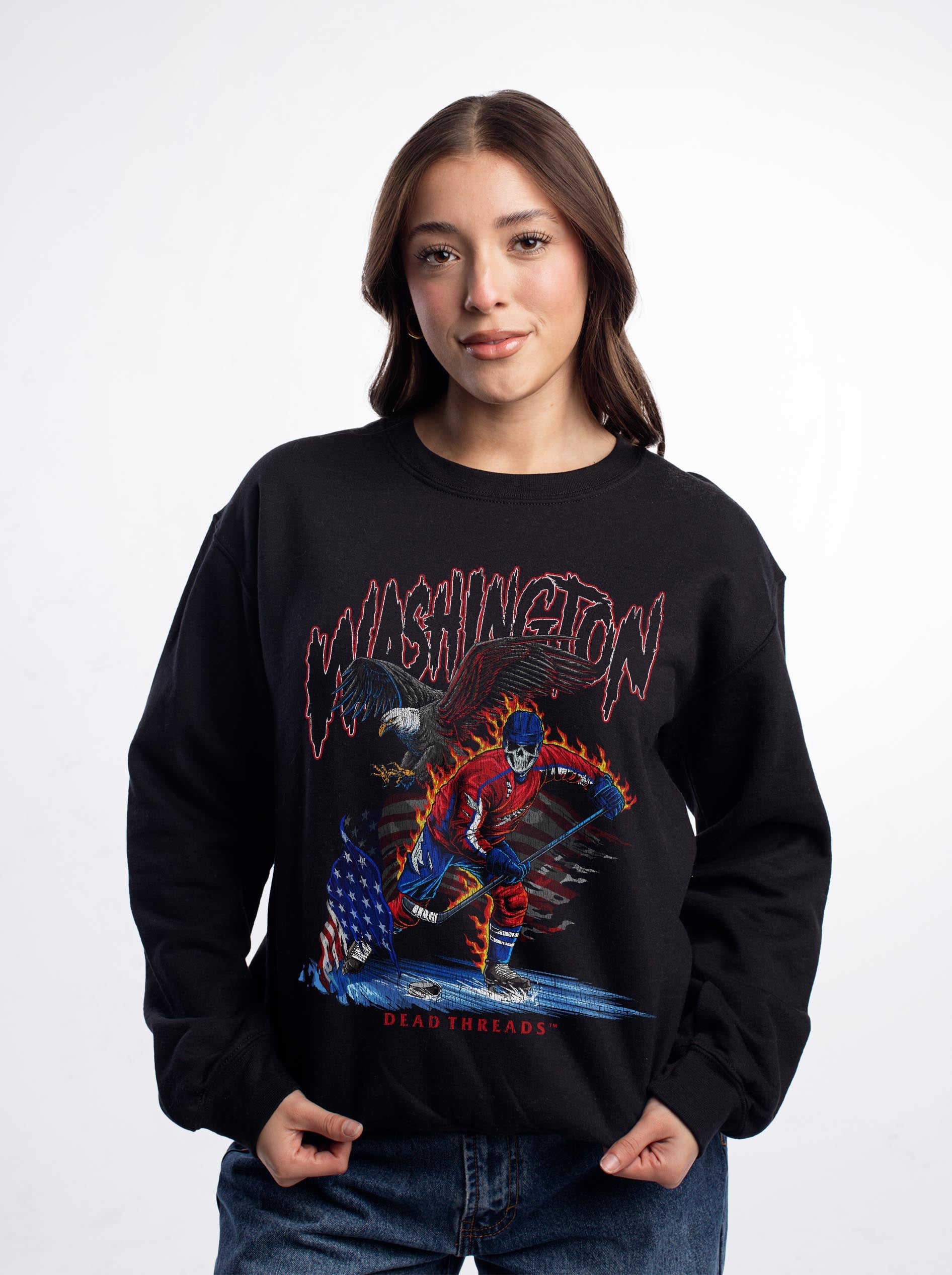 WASHINGTON HOCKEY CREWNECK SWEATSHIRT – Sweatshirt – Dead Threads Apparel