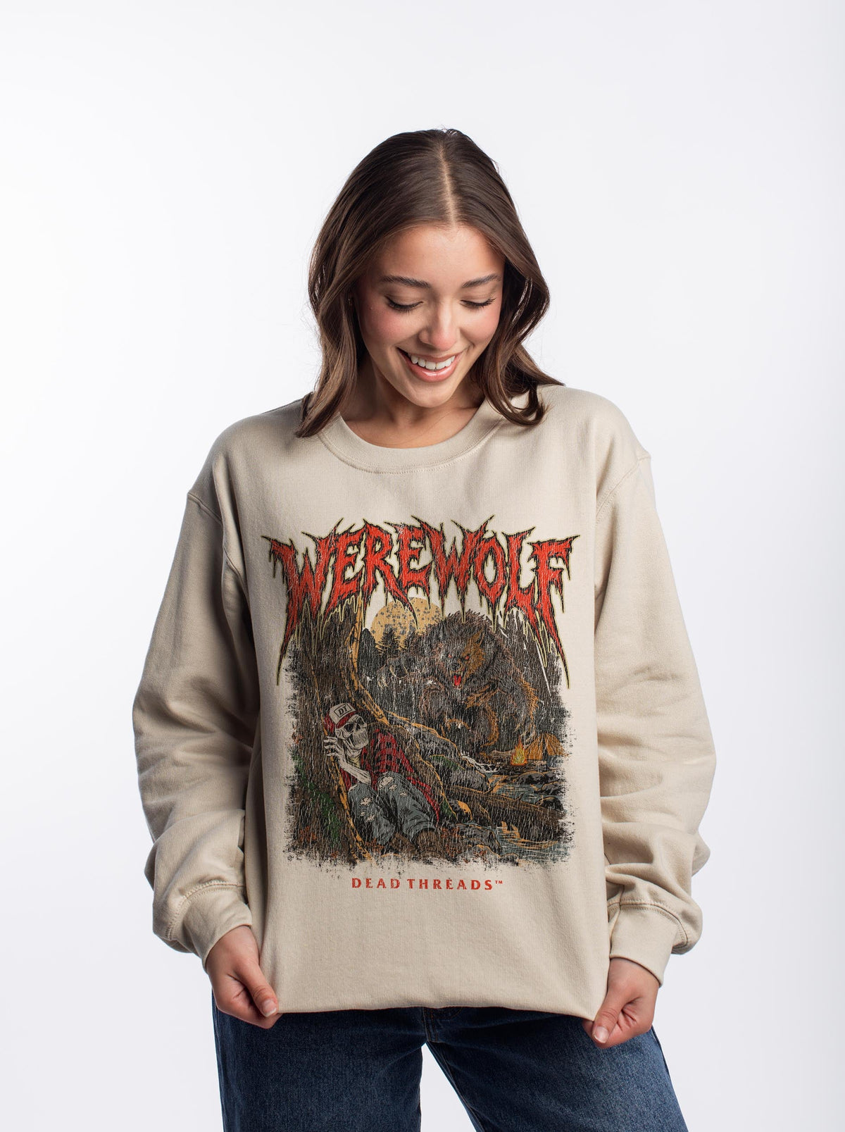 WEREWOLF CREWNECK SWEATSHIRT - Halloween Limited Drop – Sweatshirt – Dead Threads Apparel