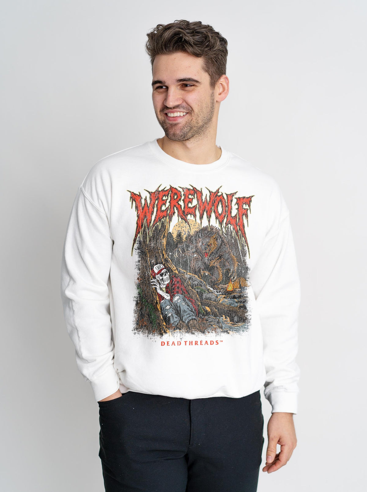 WEREWOLF CREWNECK SWEATSHIRT - Halloween Limited Drop – Sweatshirt – Dead Threads Apparel