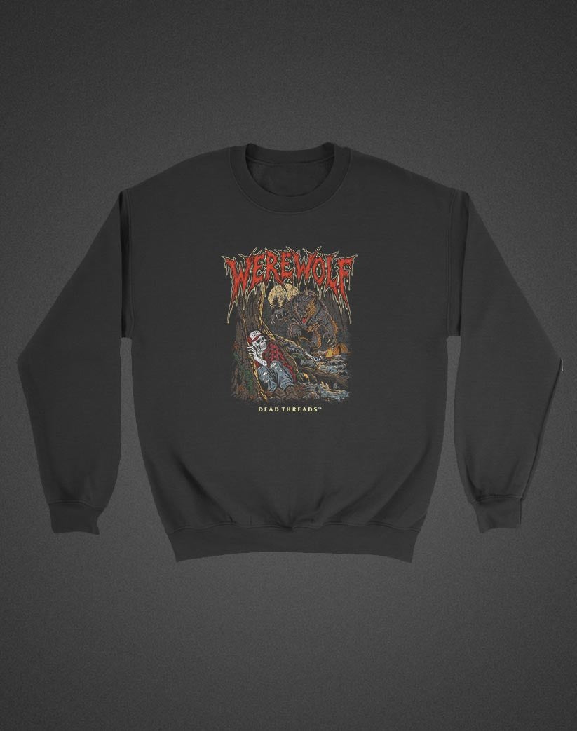 WEREWOLF (KIDS) CREWNECK SWEATSHIRT - Halloween Limited Drop – Kids clothes – Dead Threads Apparel