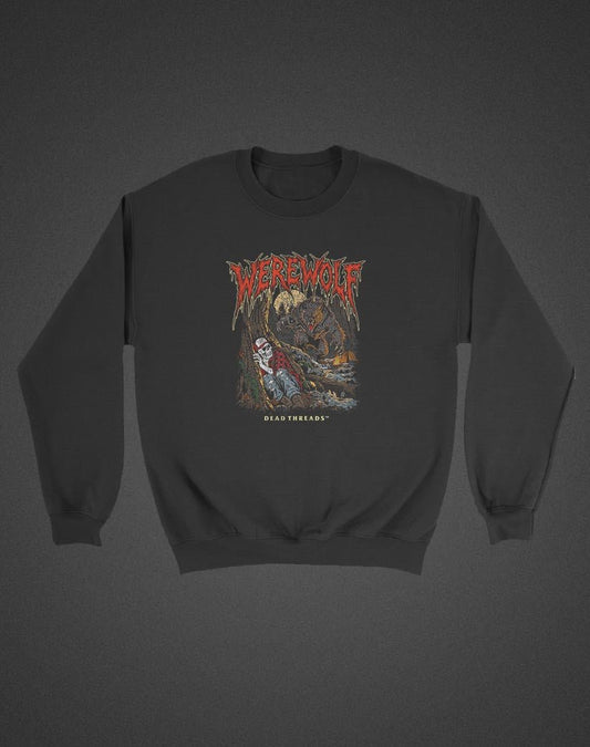 WEREWOLF (KIDS) CREWNECK SWEATSHIRT - Halloween Limited Drop – Kids clothes – Dead Threads Apparel
