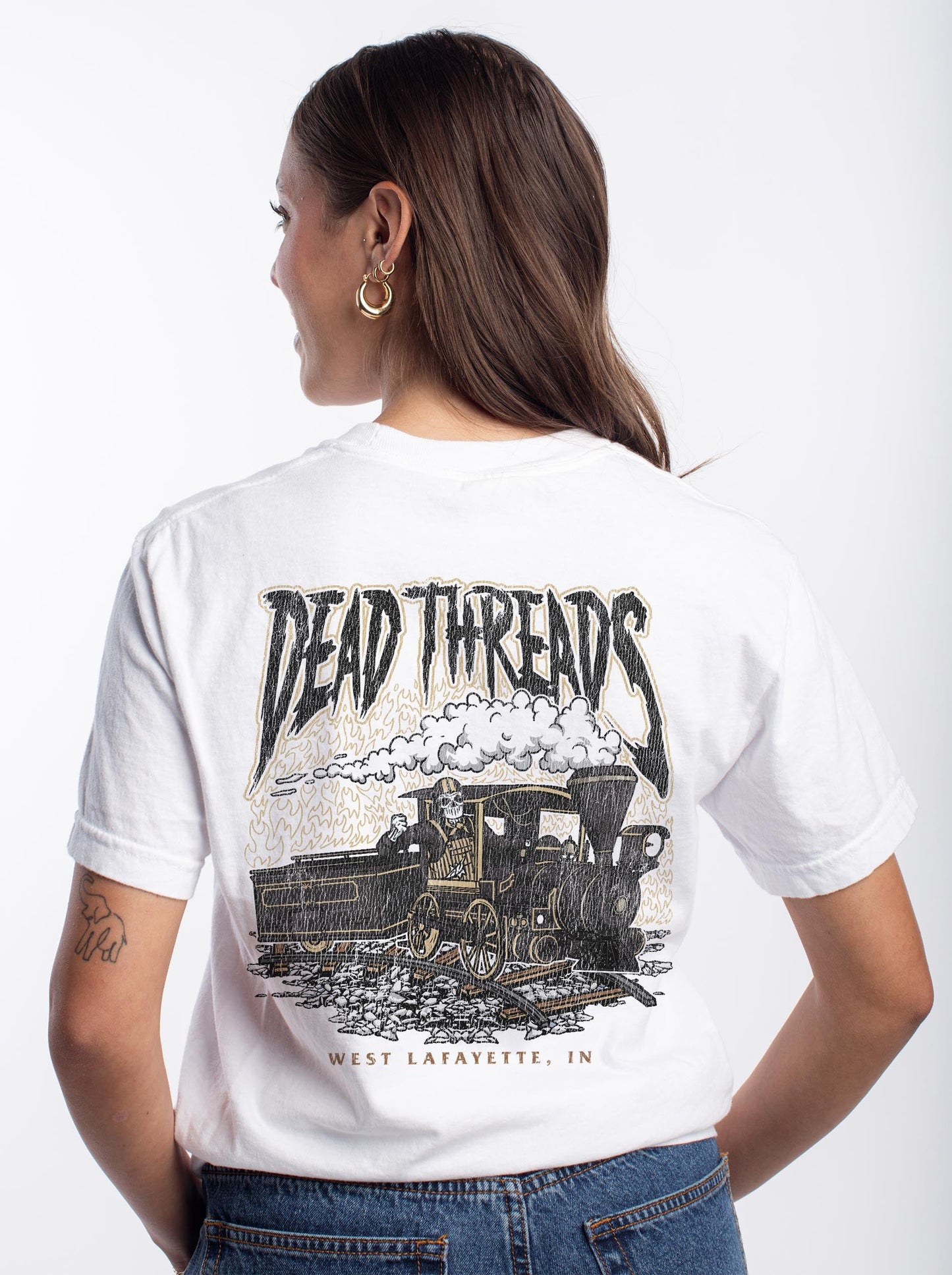 WEST LAFAYETTE - “3 SKULL” PREMIUM T - SHIRT – T-Shirt – Dead Threads Apparel