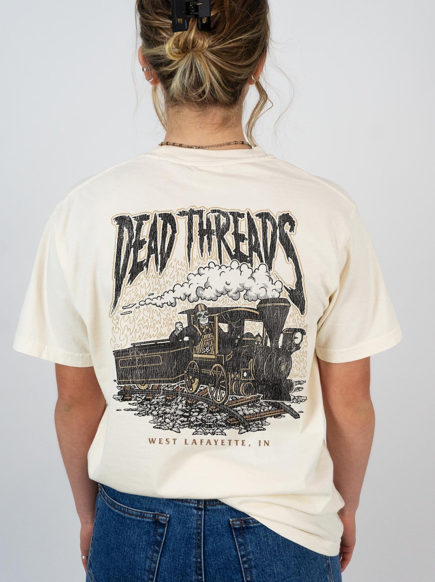 WEST LAFAYETTE - “3 SKULL” PREMIUM T - SHIRT – T-Shirt – Dead Threads Apparel