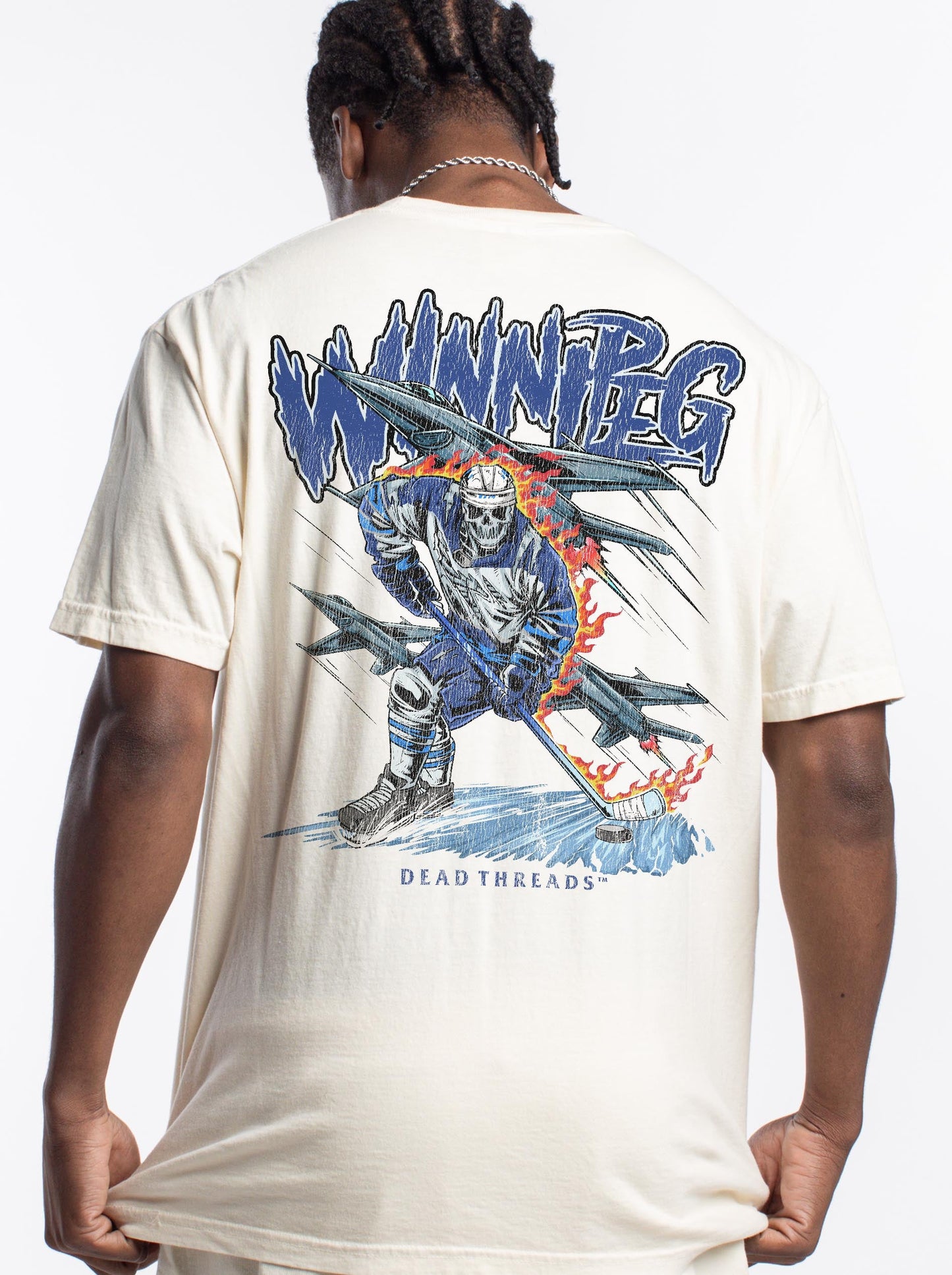 WINNIPEG HOCKEY - “3 SKULL” PREMIUM T - SHIRT – T-Shirt – Dead Threads Apparel