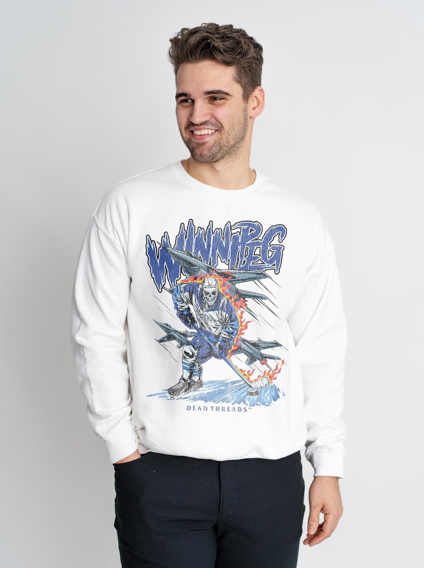 WINNIPEG HOCKEY CREWNECK SWEATSHIRT – Sweatshirt – Dead Threads Apparel