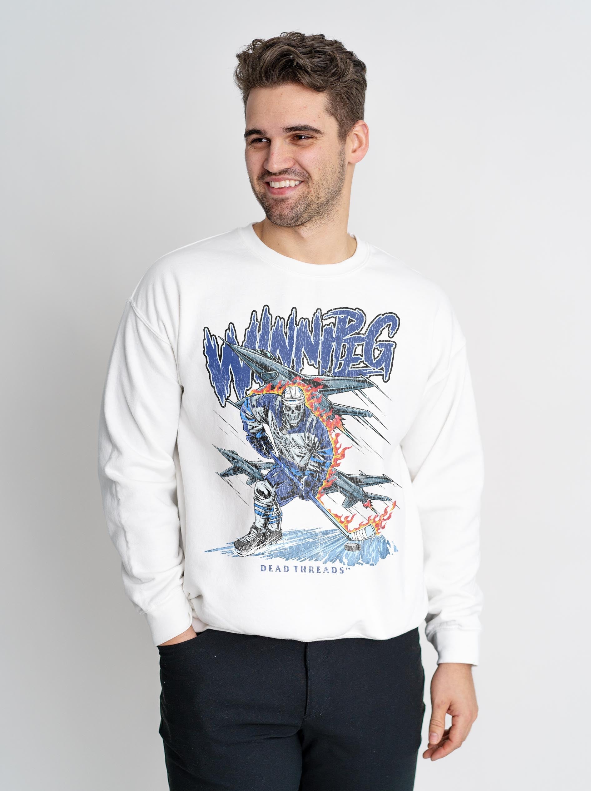 WINNIPEG HOCKEY CREWNECK SWEATSHIRT – Sweatshirt – Dead Threads Apparel