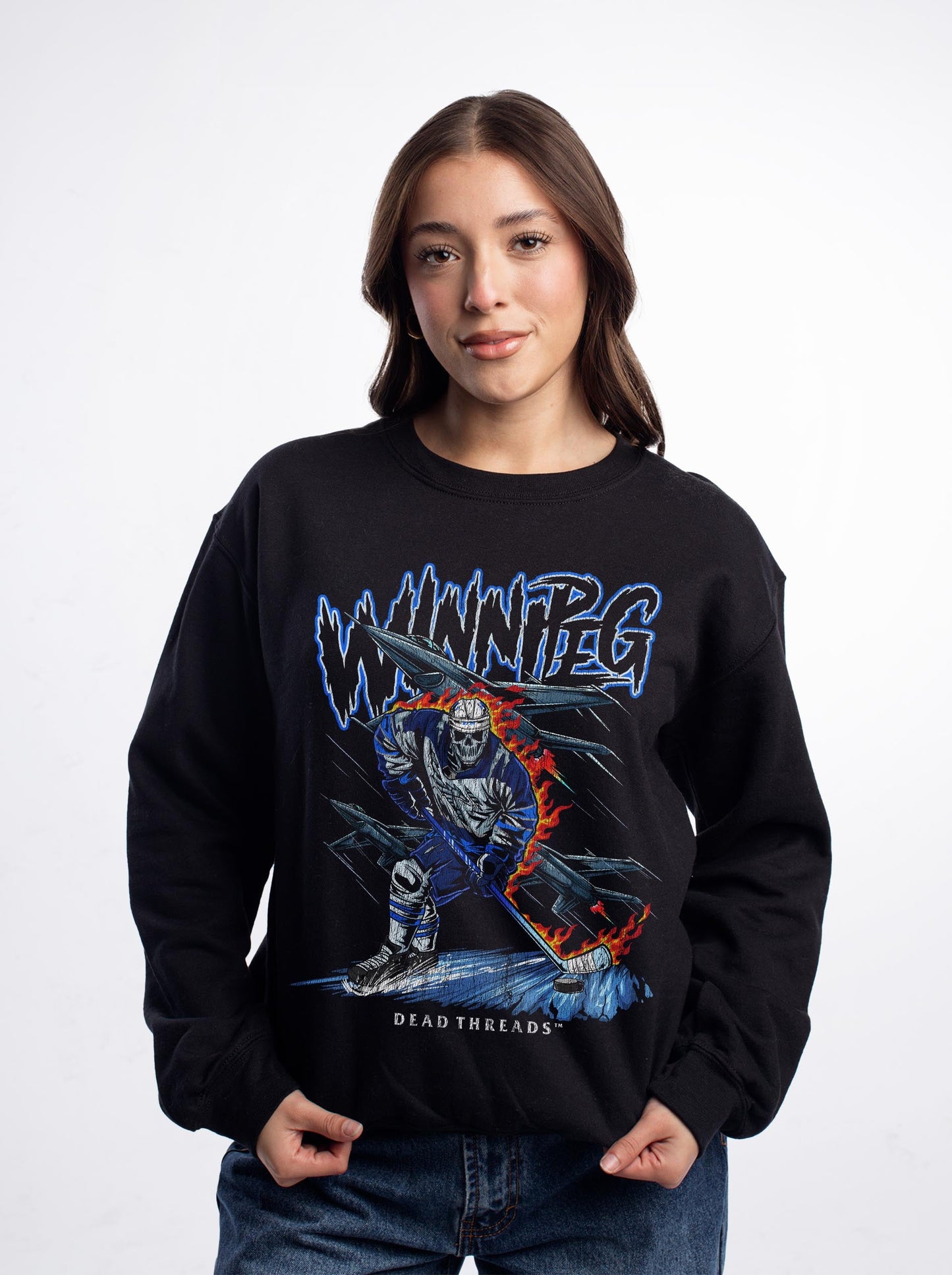 WINNIPEG HOCKEY CREWNECK SWEATSHIRT – Sweatshirt – Dead Threads Apparel