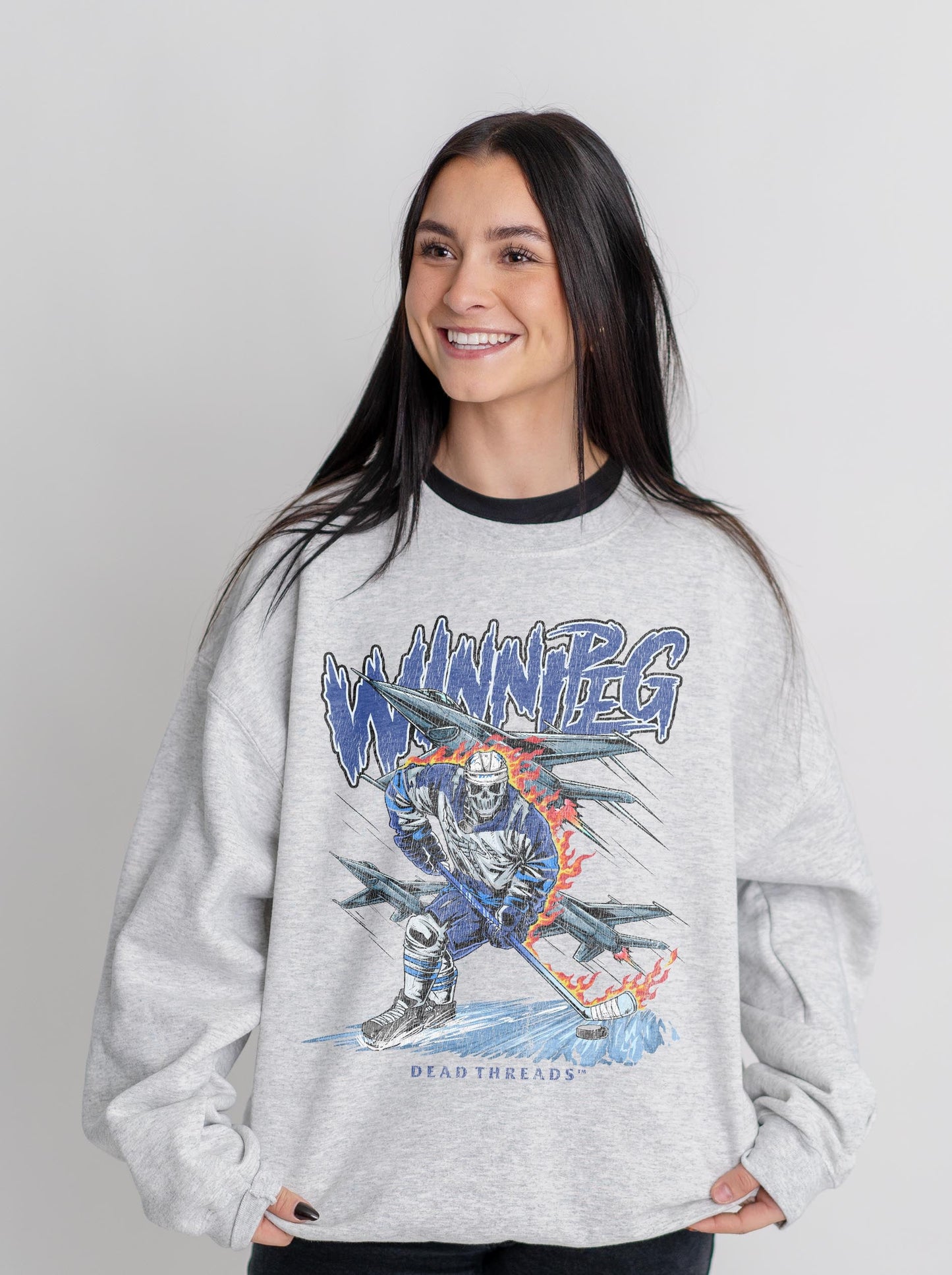 WINNIPEG HOCKEY CREWNECK SWEATSHIRT – Sweatshirt – Dead Threads Apparel