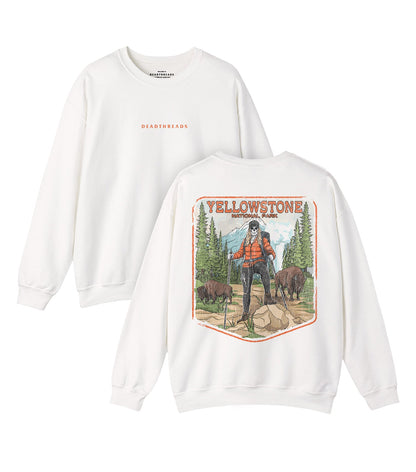 YELLOWSTONE NATIONAL PARK (FEMALE) - “DT ESSENTIAL" CREWNECK SWEATSHIRT – Sweatshirt – Dead Threads Apparel