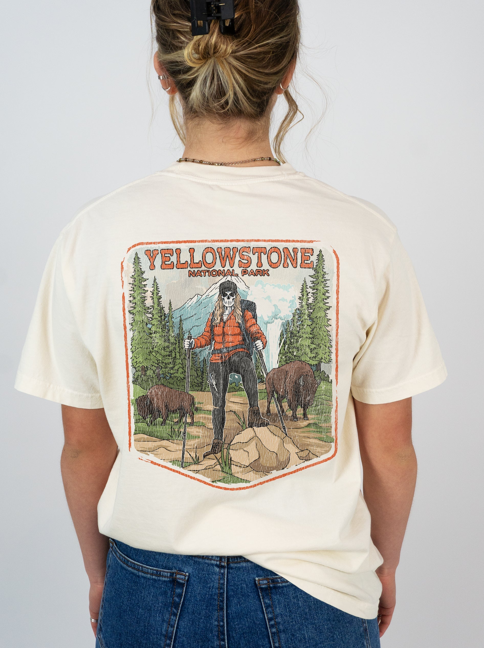 YELLOWSTONE NATIONAL PARK (FEMALE) - “DT ESSENTIAL" PREMIUM T - SHIRT – T-Shirt – Dead Threads Apparel
