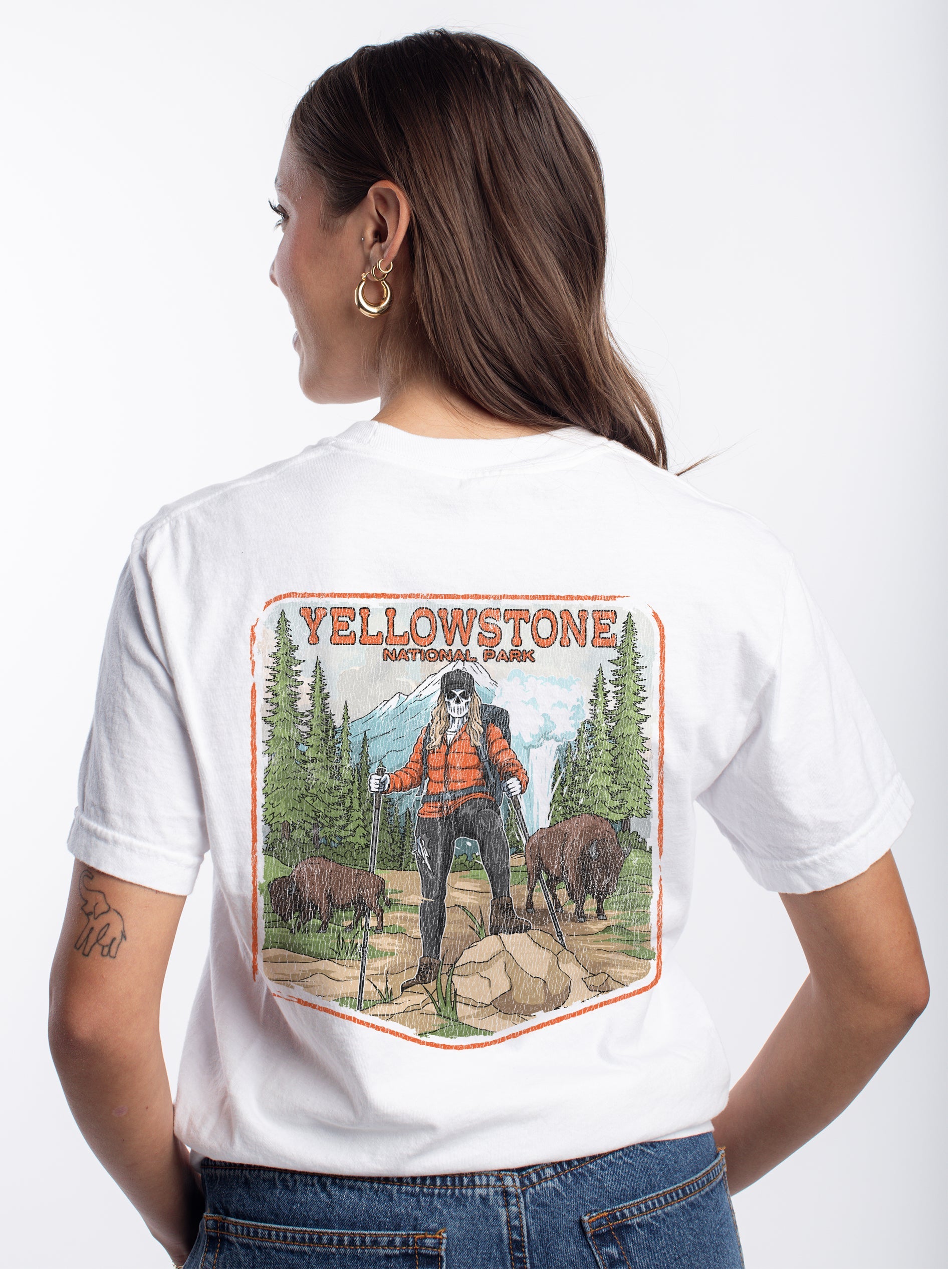 YELLOWSTONE NATIONAL PARK (FEMALE) - “DT ESSENTIAL" PREMIUM T - SHIRT – T-Shirt – Dead Threads Apparel