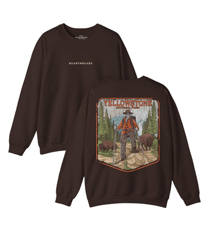 YELLOWSTONE NATIONAL PARK (MALE) - “DT ESSENTIAL" CREWNECK SWEATSHIRT – Sweatshirt – Dead Threads Apparel