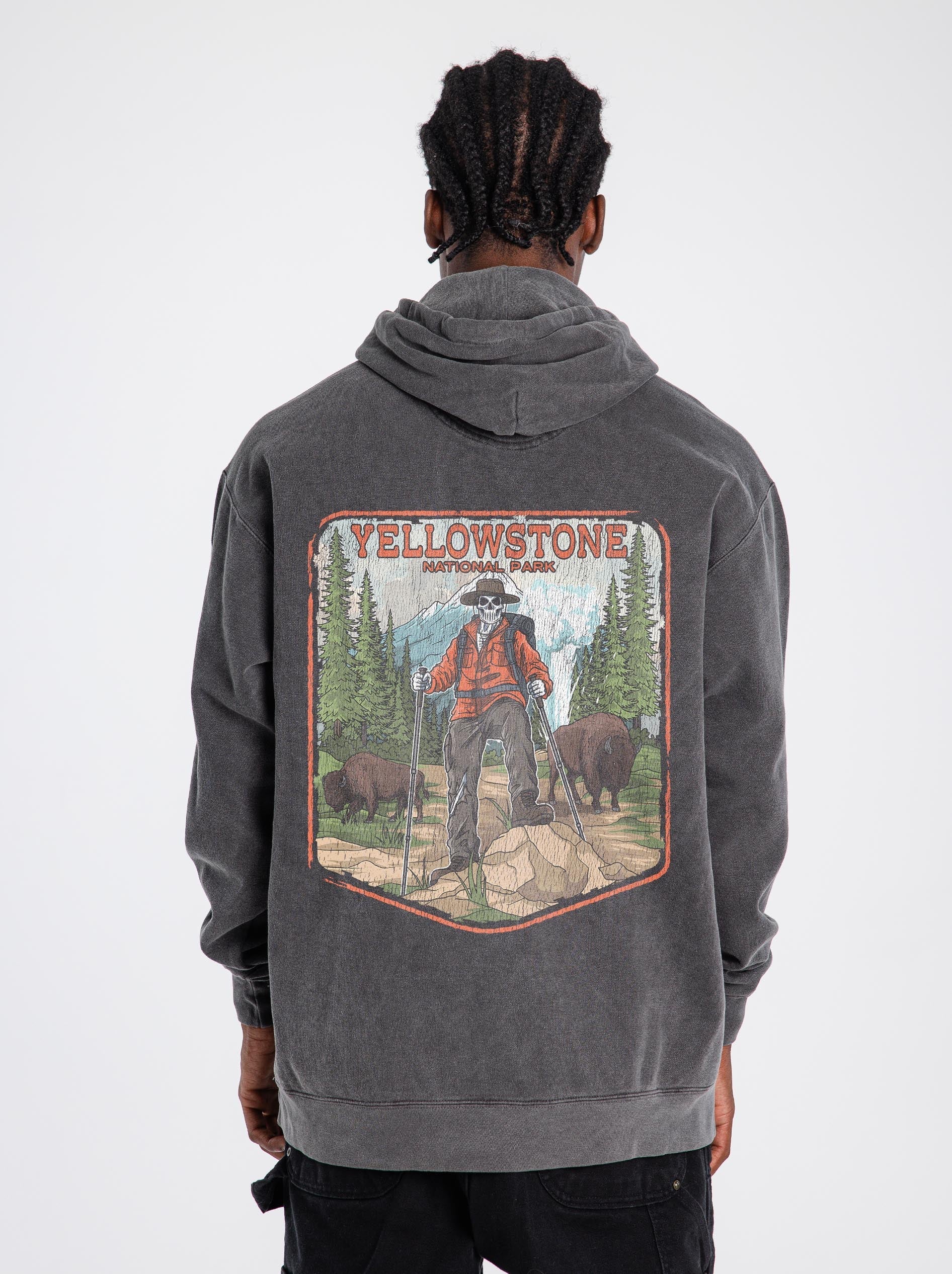 YELLOWSTONE NATIONAL PARK (MALE) - “DT ESSENTIAL" HOODIE – Hoodie – Dead Threads Apparel