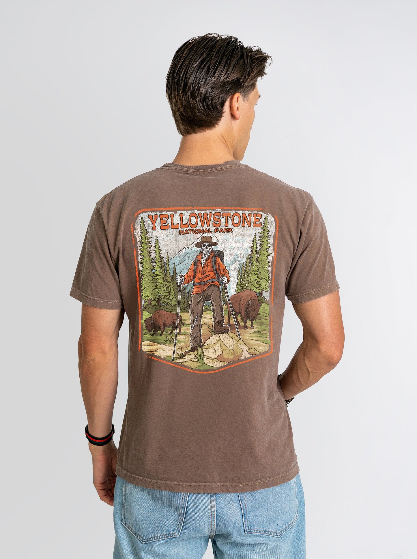 YELLOWSTONE NATIONAL PARK (MALE) - “DT ESSENTIAL" PREMIUM T - SHIRT – T-Shirt – Dead Threads Apparel