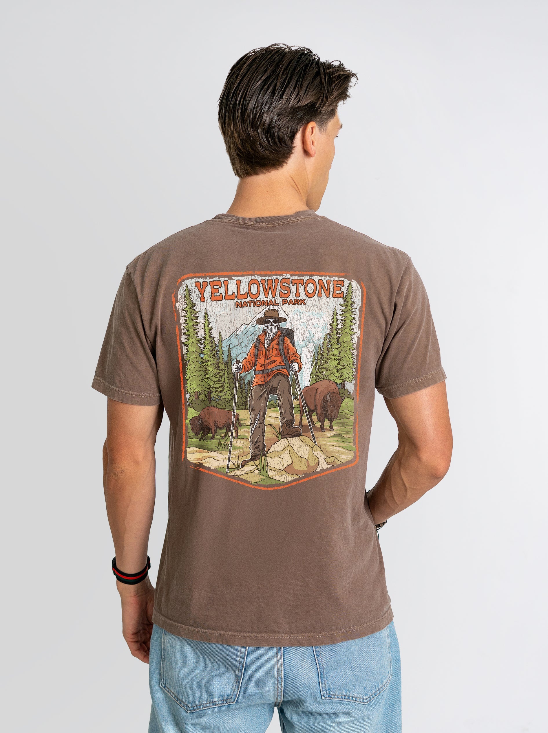 YELLOWSTONE NATIONAL PARK (MALE) - “DT ESSENTIAL" PREMIUM T - SHIRT – T-Shirt – Dead Threads Apparel