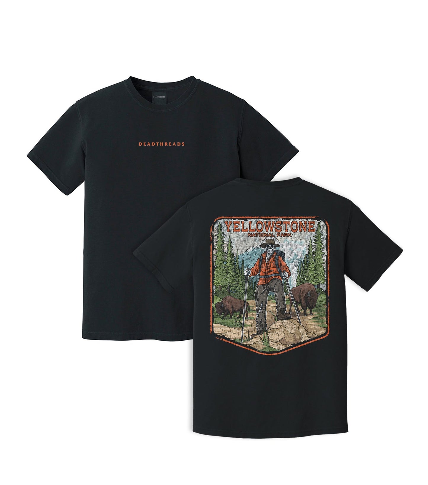 YELLOWSTONE NATIONAL PARK (MALE) - “DT ESSENTIAL" PREMIUM T - SHIRT – T-Shirt – Dead Threads Apparel