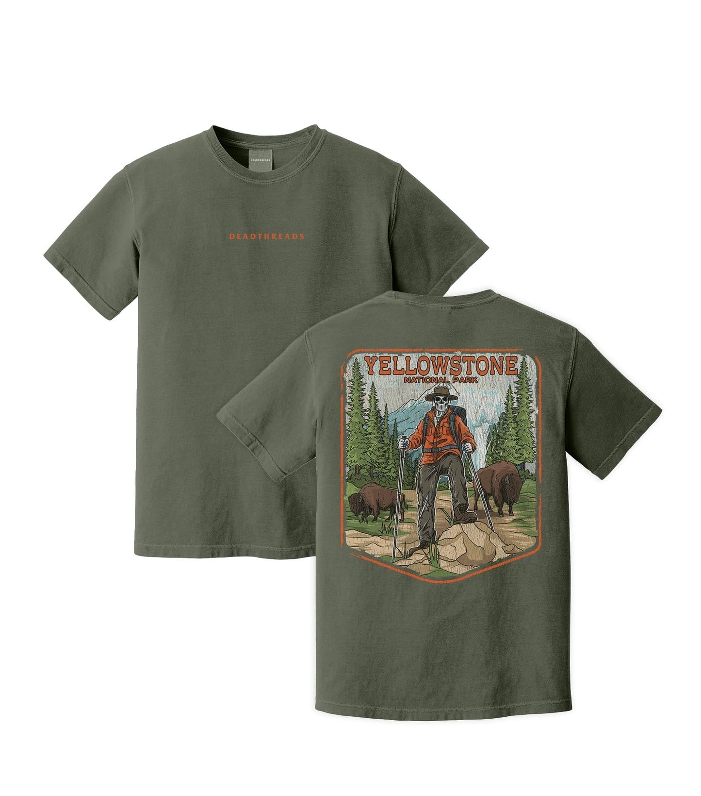 YELLOWSTONE NATIONAL PARK (MALE) - “DT ESSENTIAL" PREMIUM T - SHIRT – T-Shirt – Dead Threads Apparel