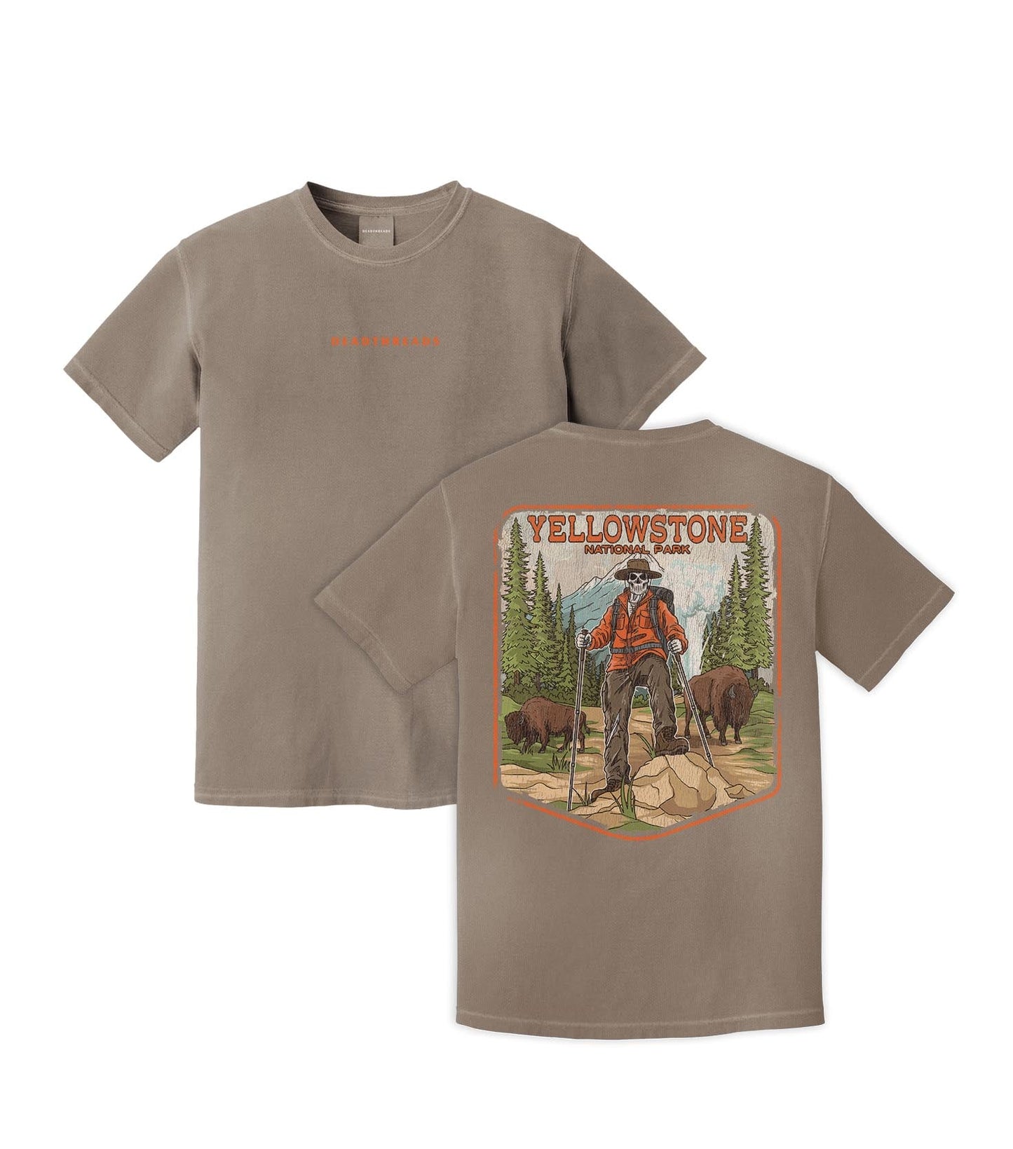 YELLOWSTONE NATIONAL PARK (MALE) - “DT ESSENTIAL" PREMIUM T - SHIRT – T-Shirt – Dead Threads Apparel