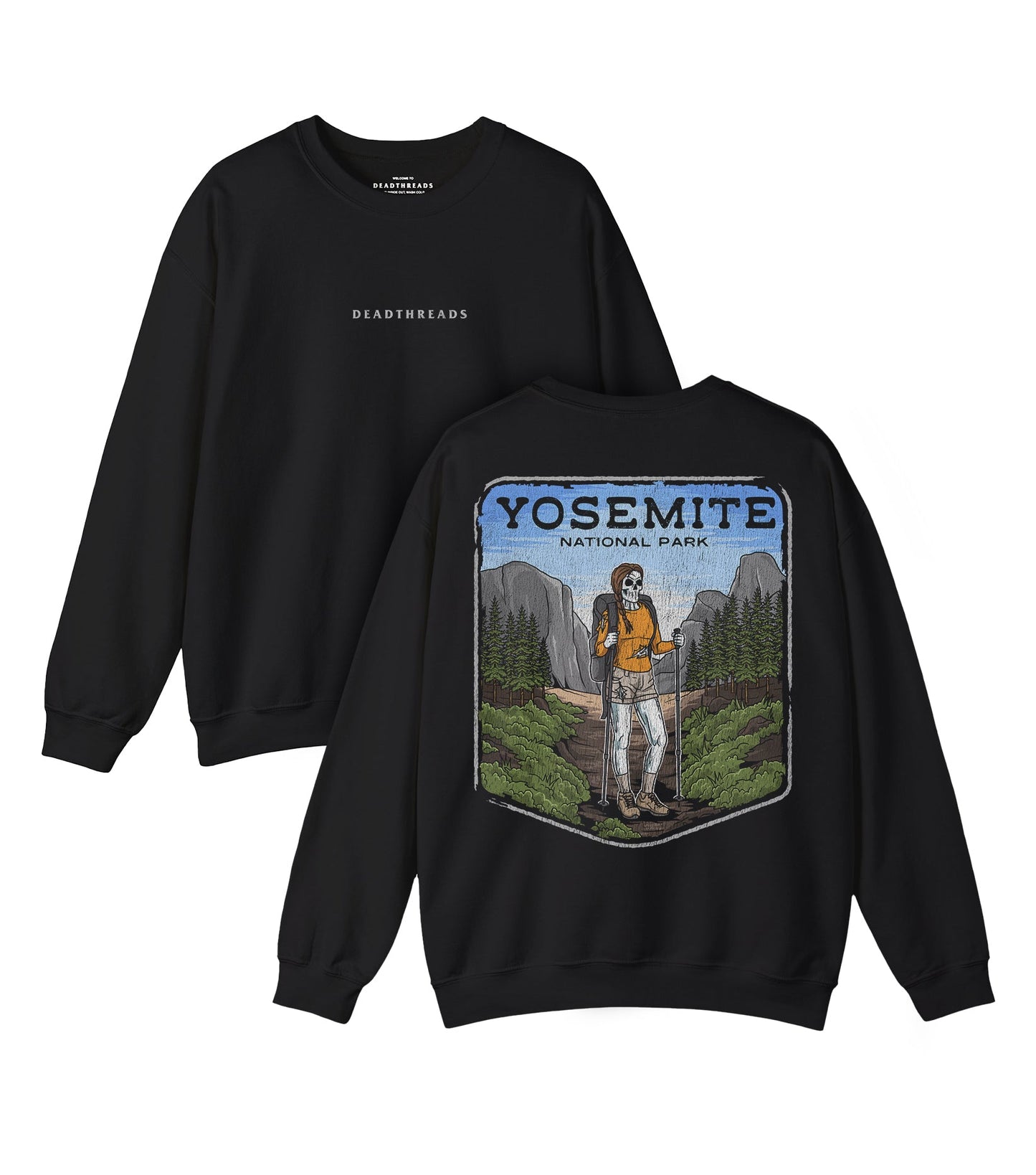 YOSEMITE NATIONAL PARK (FEMALE) - “DT ESSENTIAL" CREWNECK SWEATSHIRT – Sweatshirt – Dead Threads Apparel